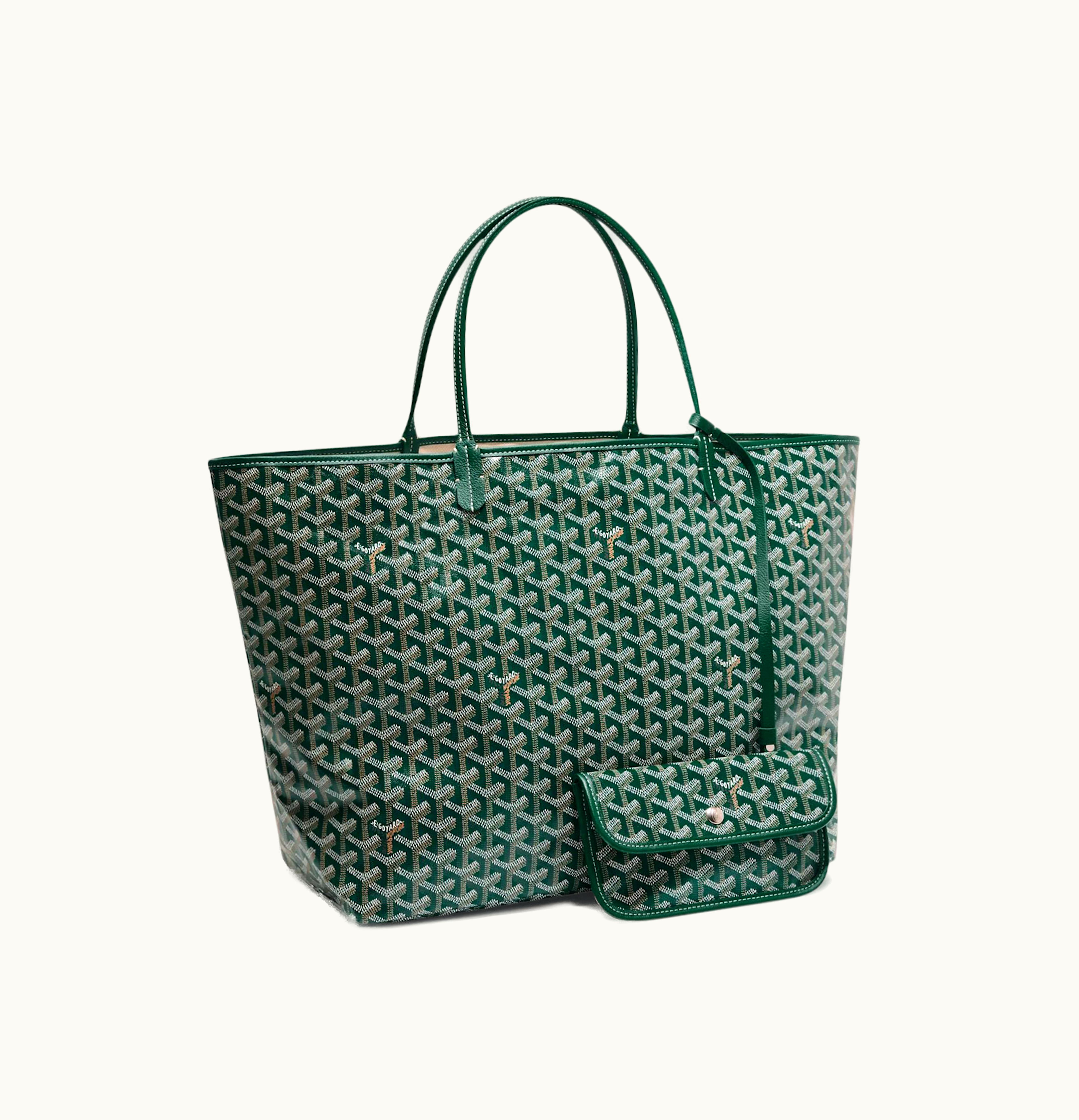Goyard Goyard Tote Saint Louis Chevron GM Green