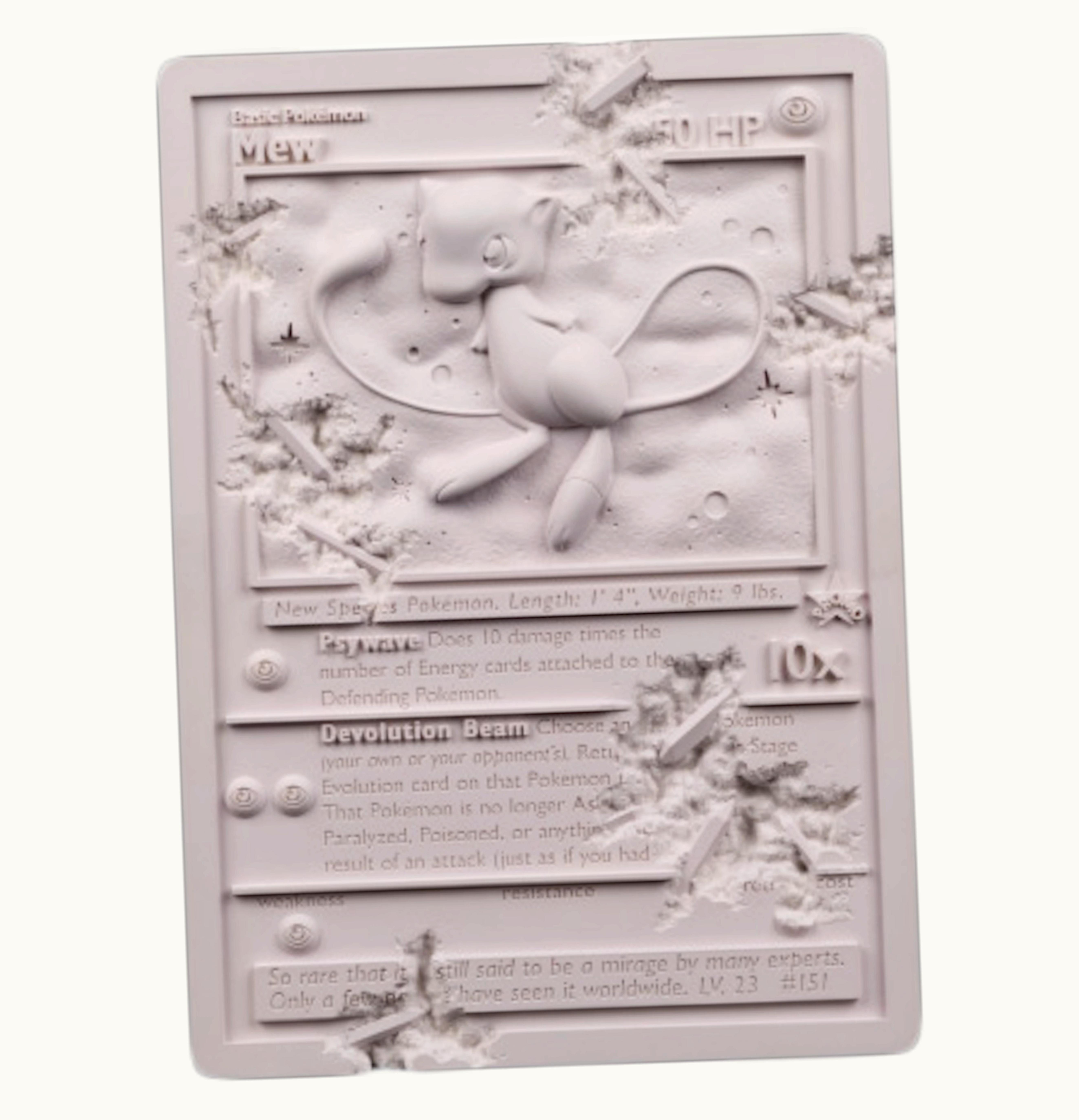 Daniel Arsham Daniel Arsham x Pokemon Crystalized Mew Card Sculpture Purple