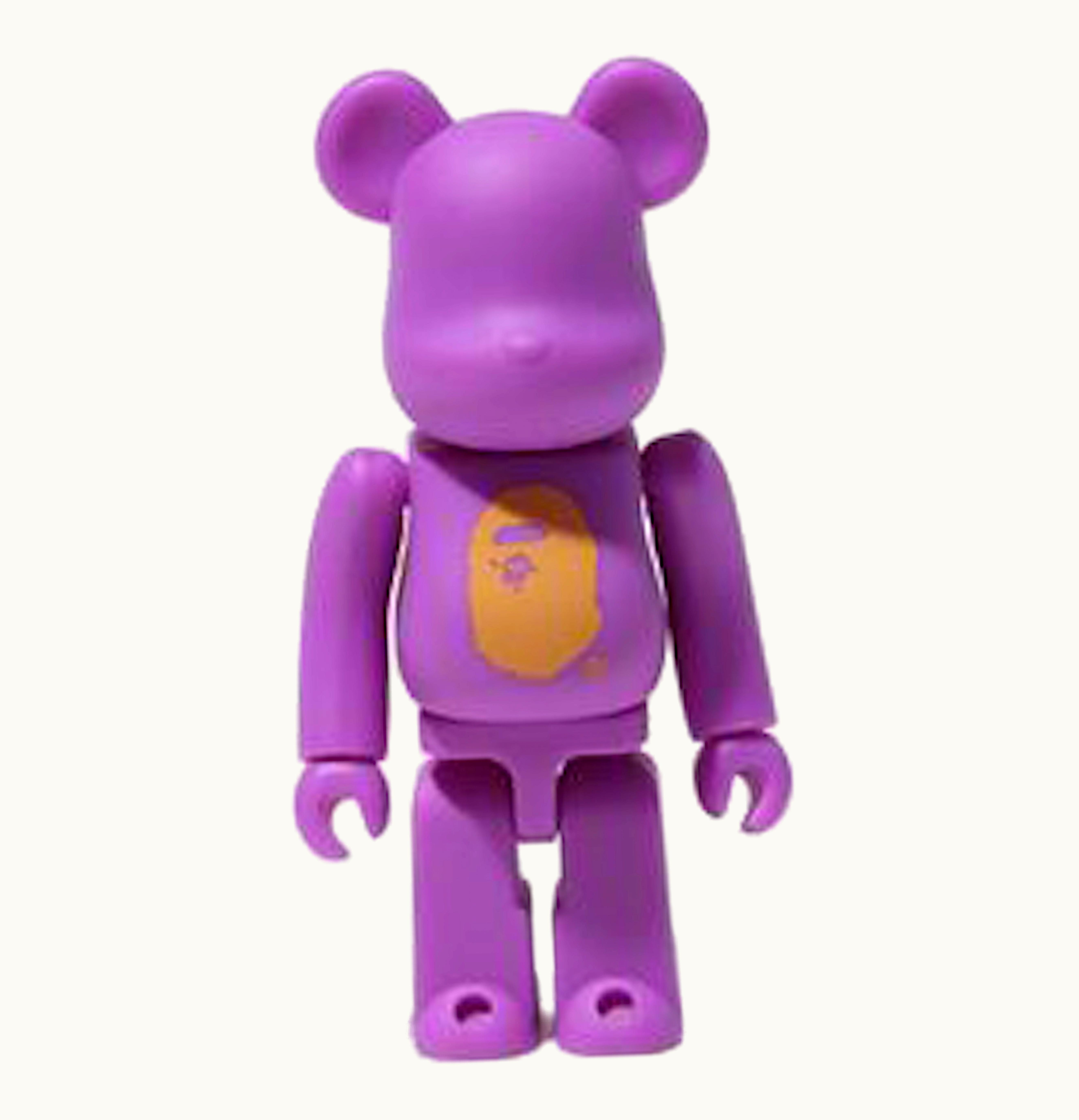 Bearbrick BAPE Los Angeles Exclusive 100 Bearbrick Purple Gold