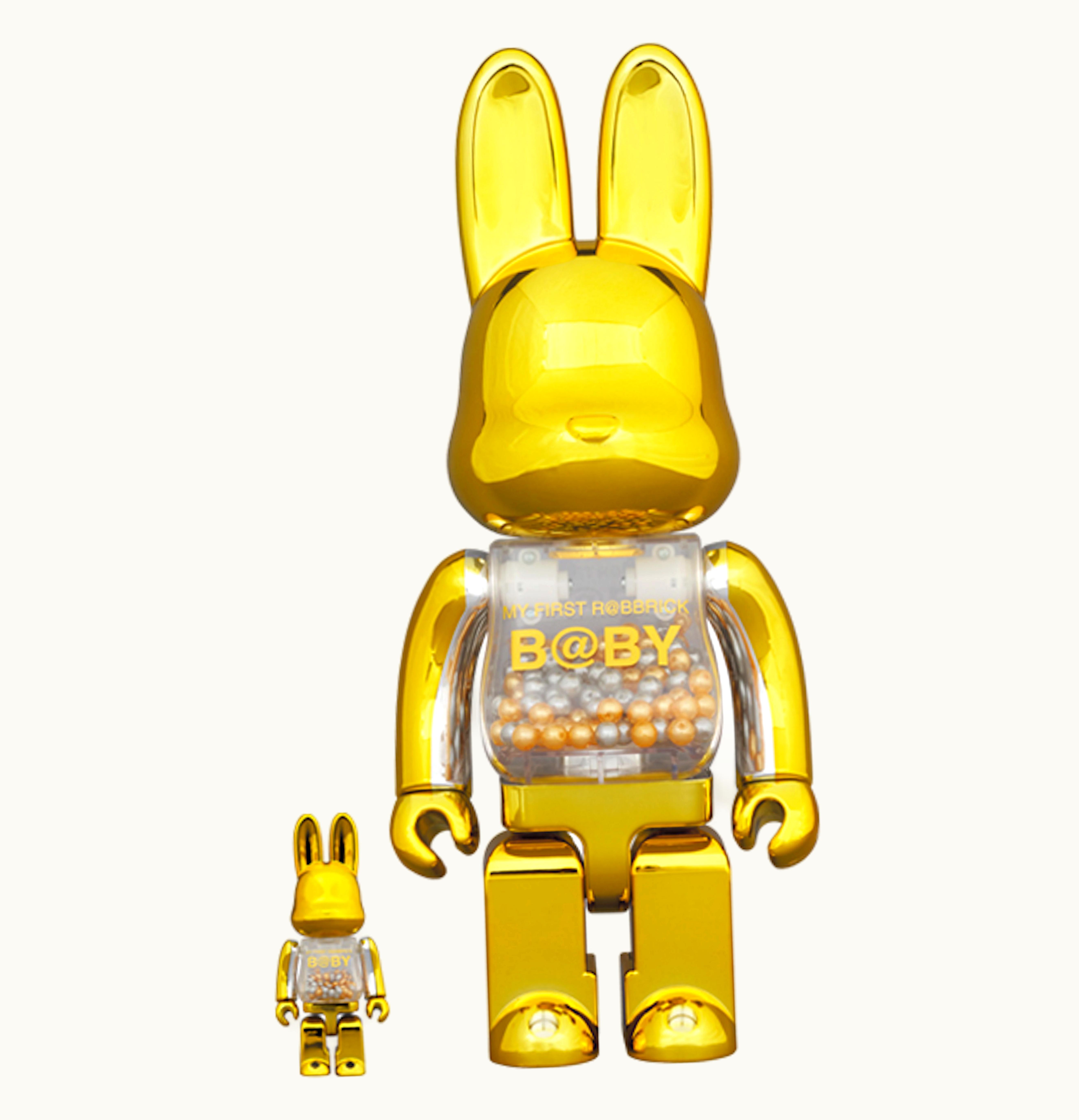 Bearbrick Bearbrick My First Rabbrick Baby 100 400 Set Gold