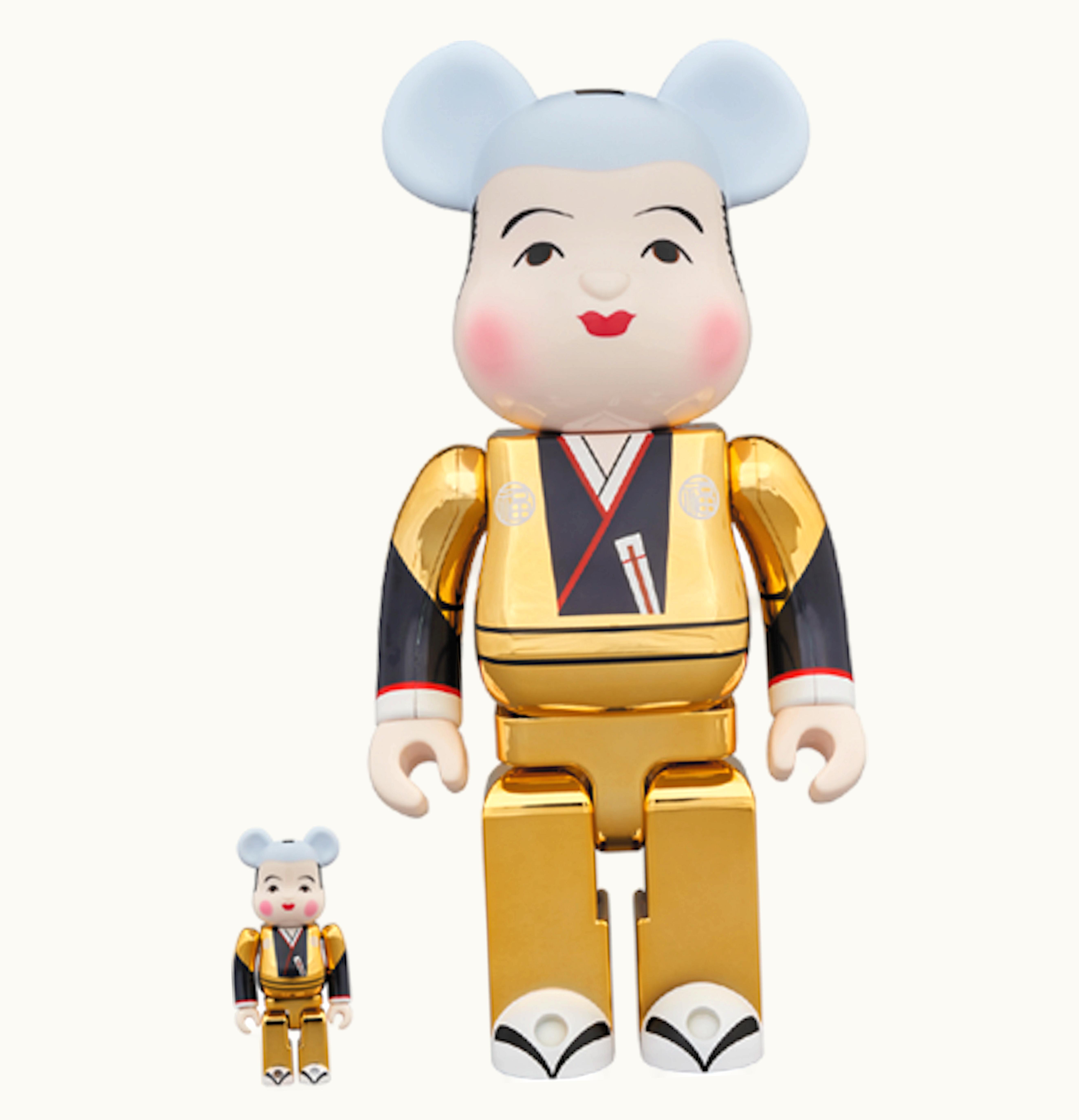 Bearbrick Bearbrick Fukusuke Gold Plating 100 400 Set Gold