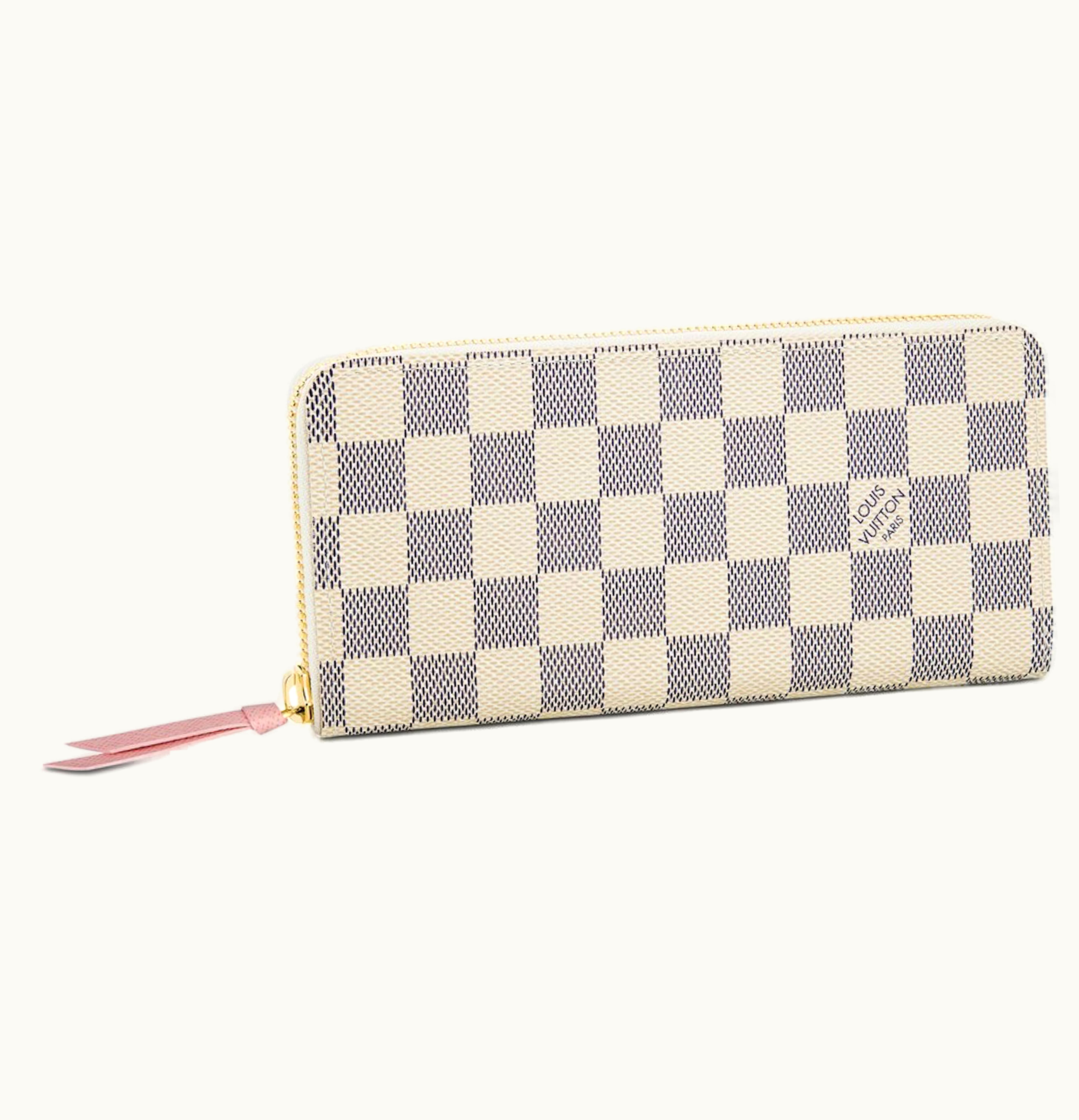 Louis Vuitton Louis Vuitton Clemence Wallet Damier Azur White