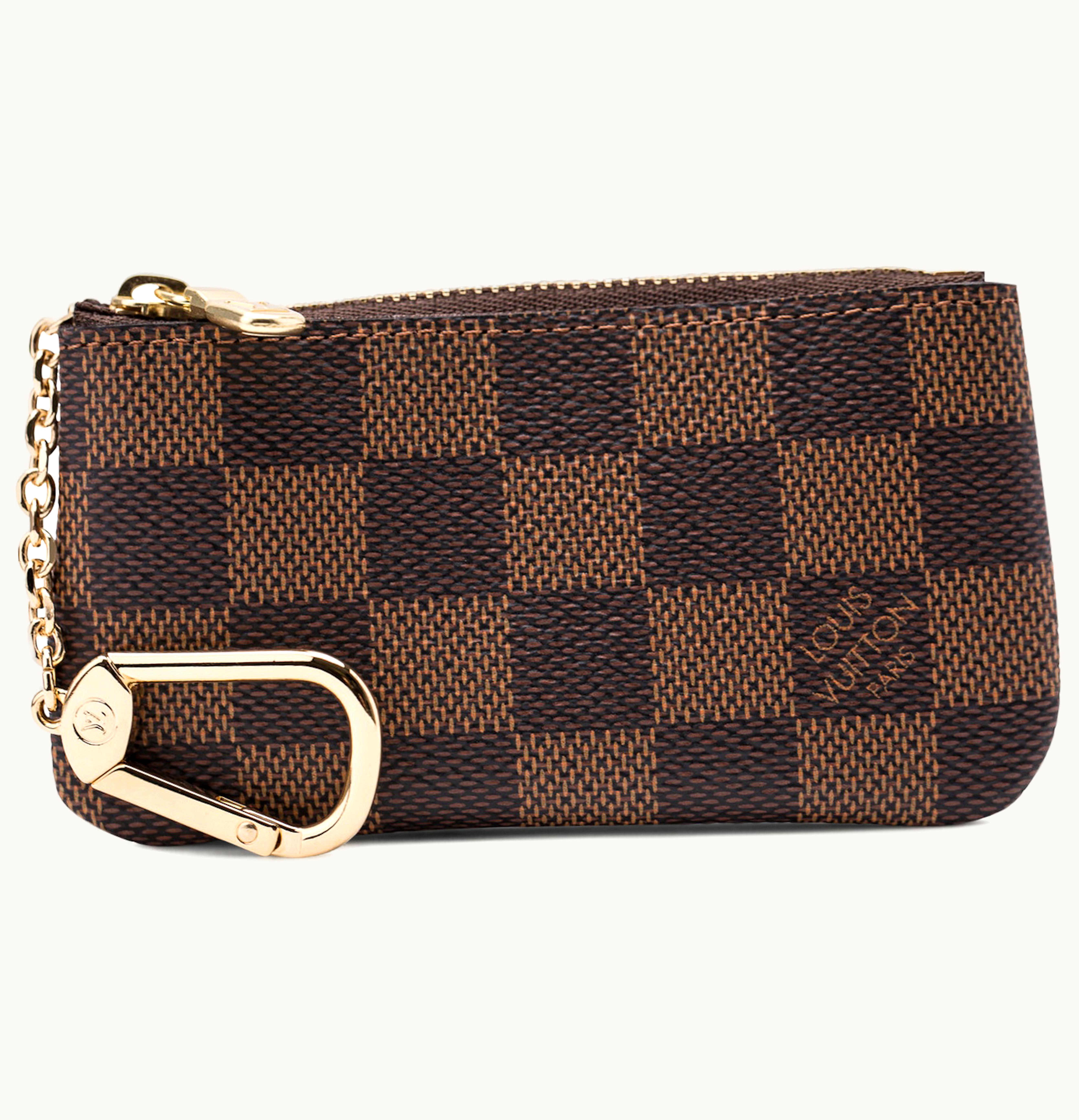 Louis Vuitton Louis Vuitton Key Pouch Damier Ebene Brown