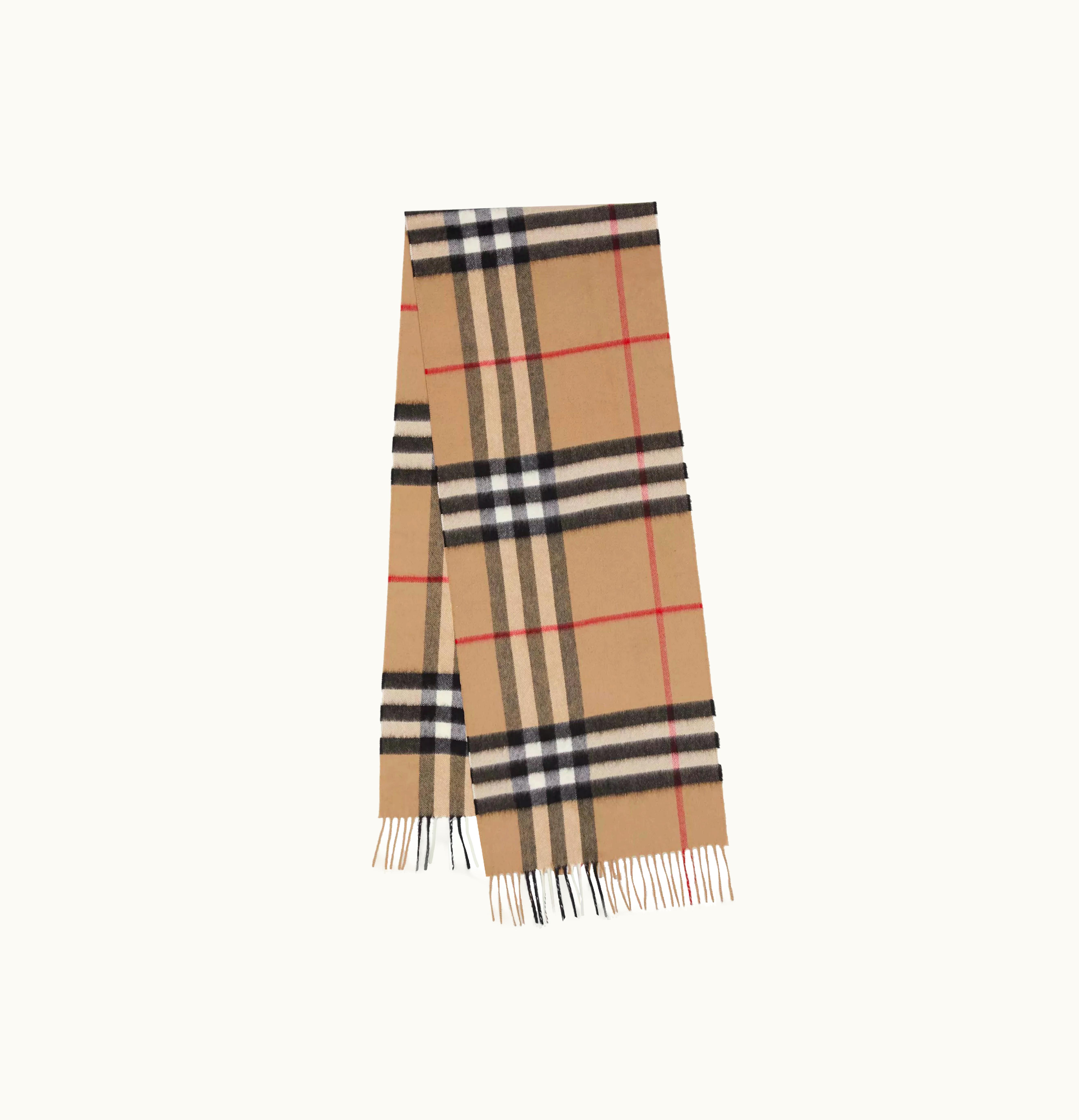 Burberry Burberry The Classic Check Cashmere Scarf Archive Beige
