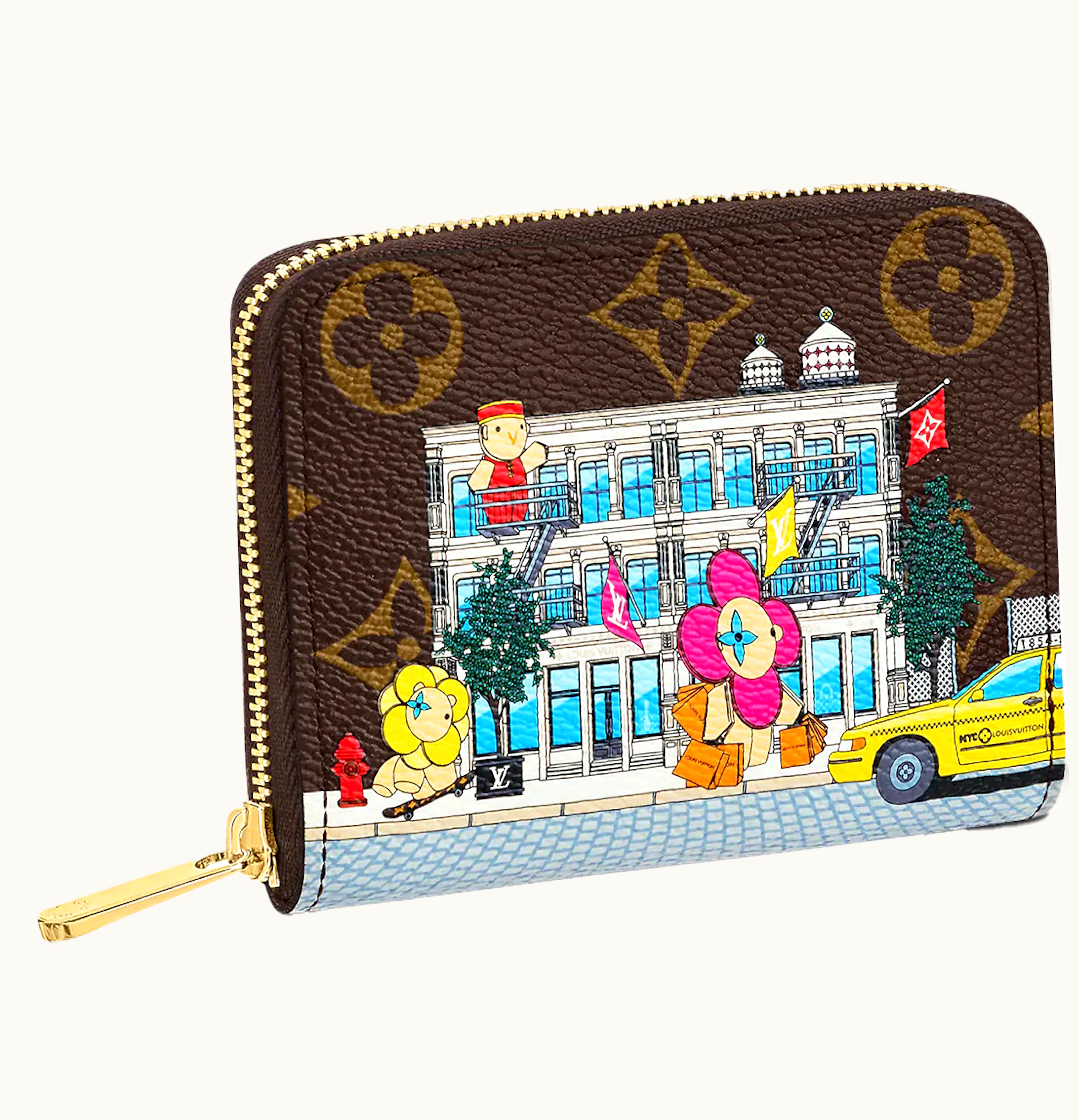 Louis Vuitton Louis Vuitton Zippy Coin Purse Vivienne Holiday Monogram Canvas Pink