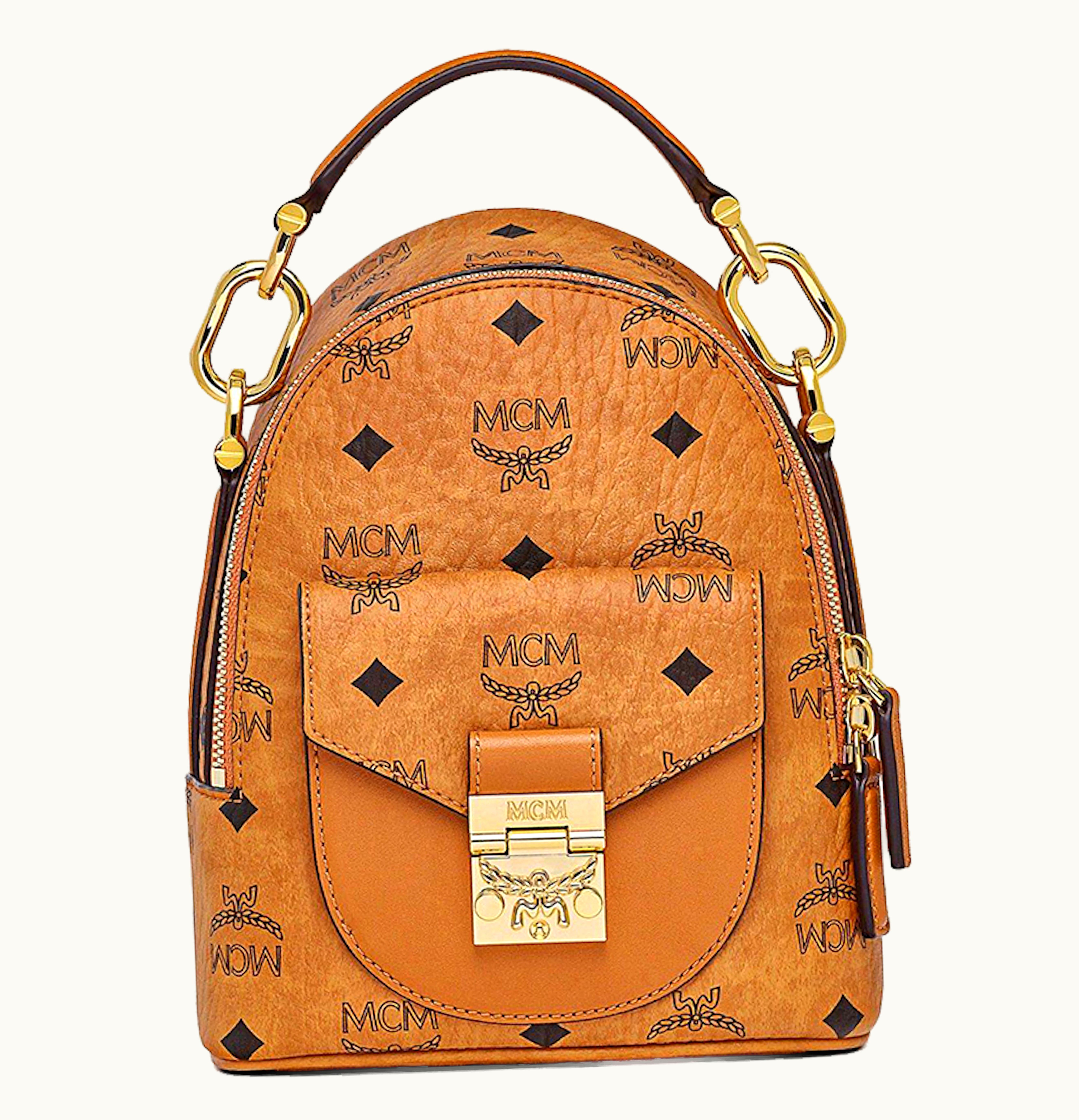 MCM MCM Patricia Backpack Visetos Cognac