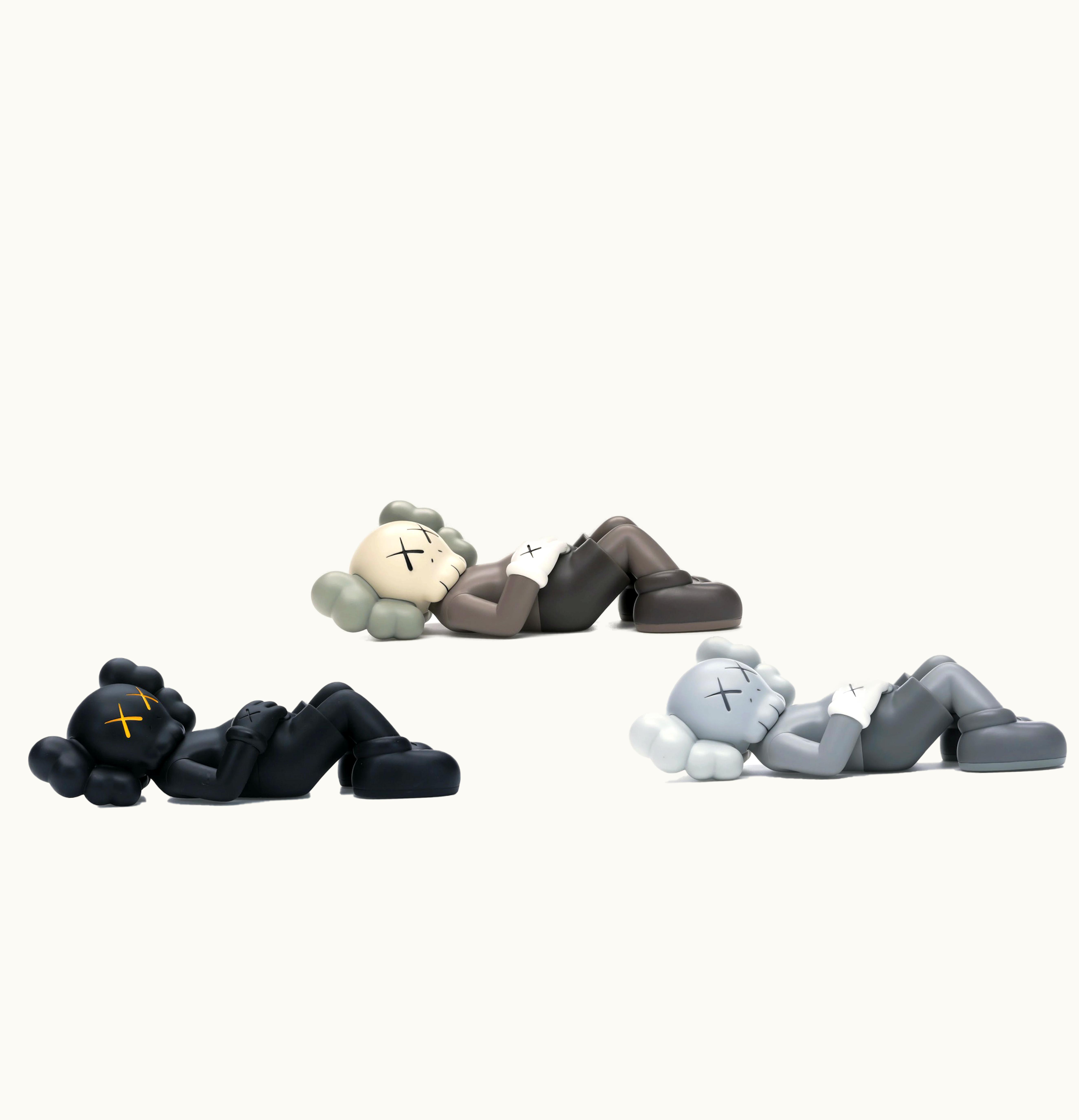 KAWS KAWS Holiday Japan Vinyl Figure Black Brown Grey Set