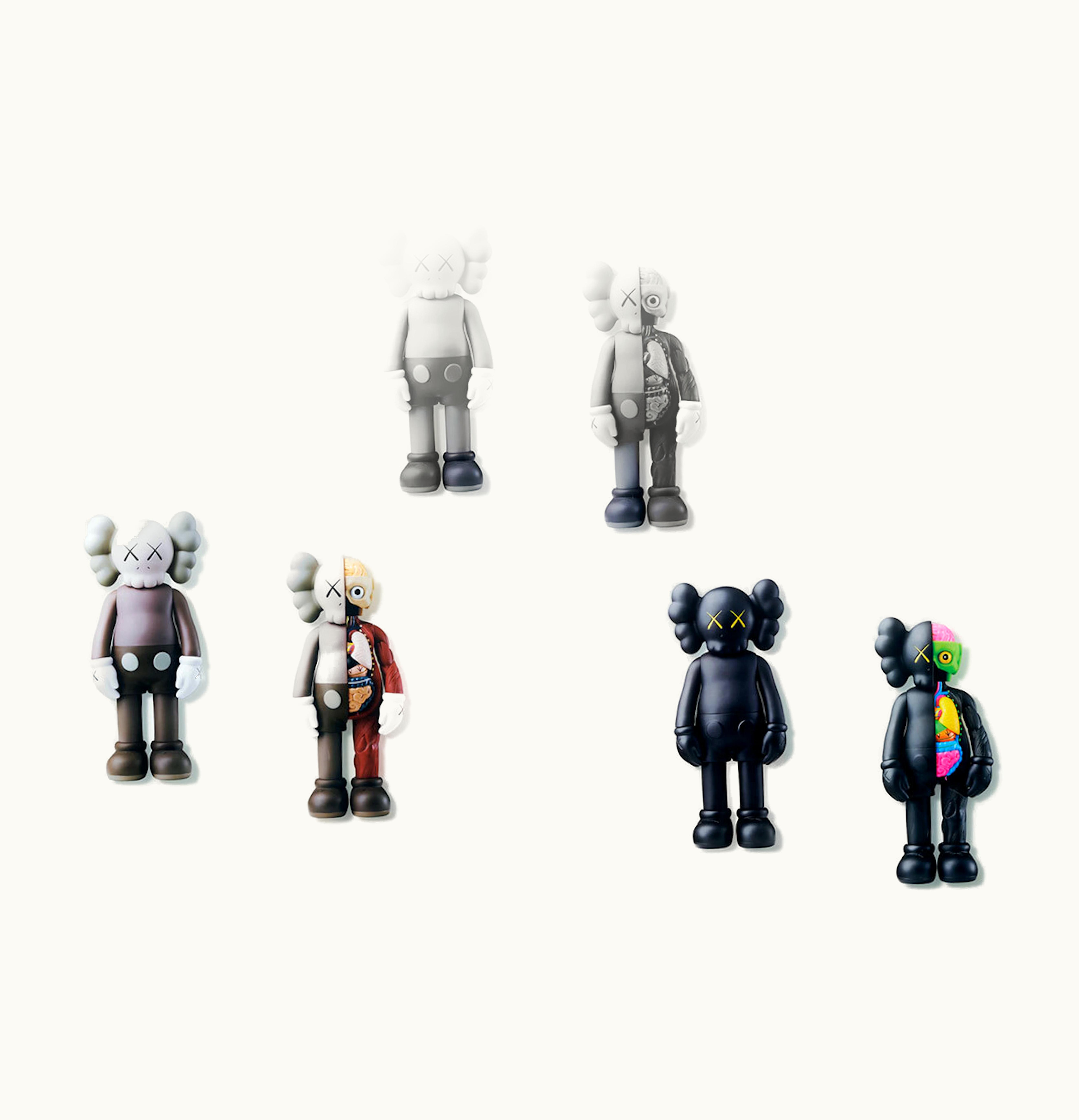 KAWS KAWS Tokyo First Clear File Companion Flayed Companion Grey Black Brown Set