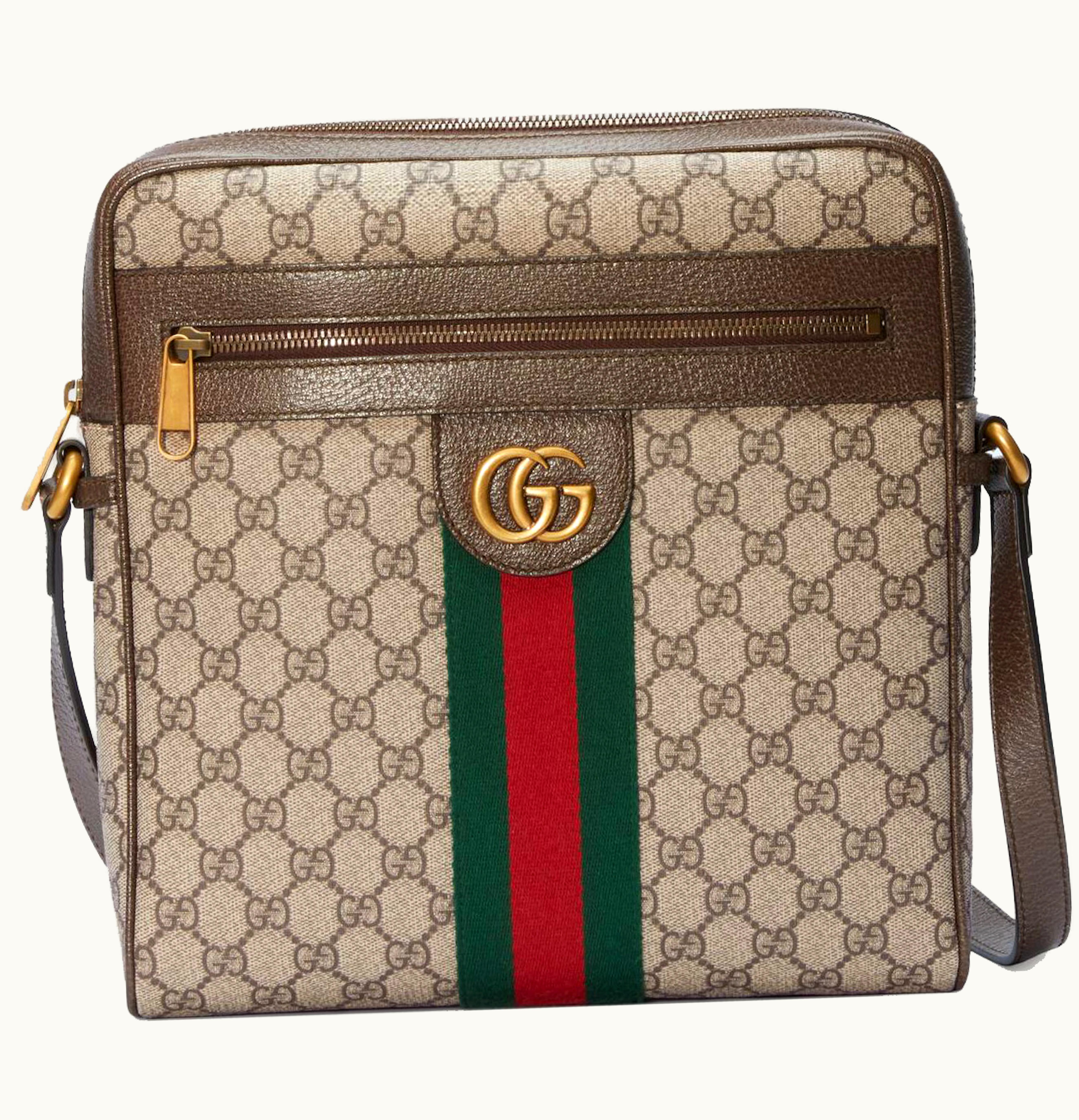 Gucci Gucci Ophidia GG Messenger Bag Medium Beige Ebony