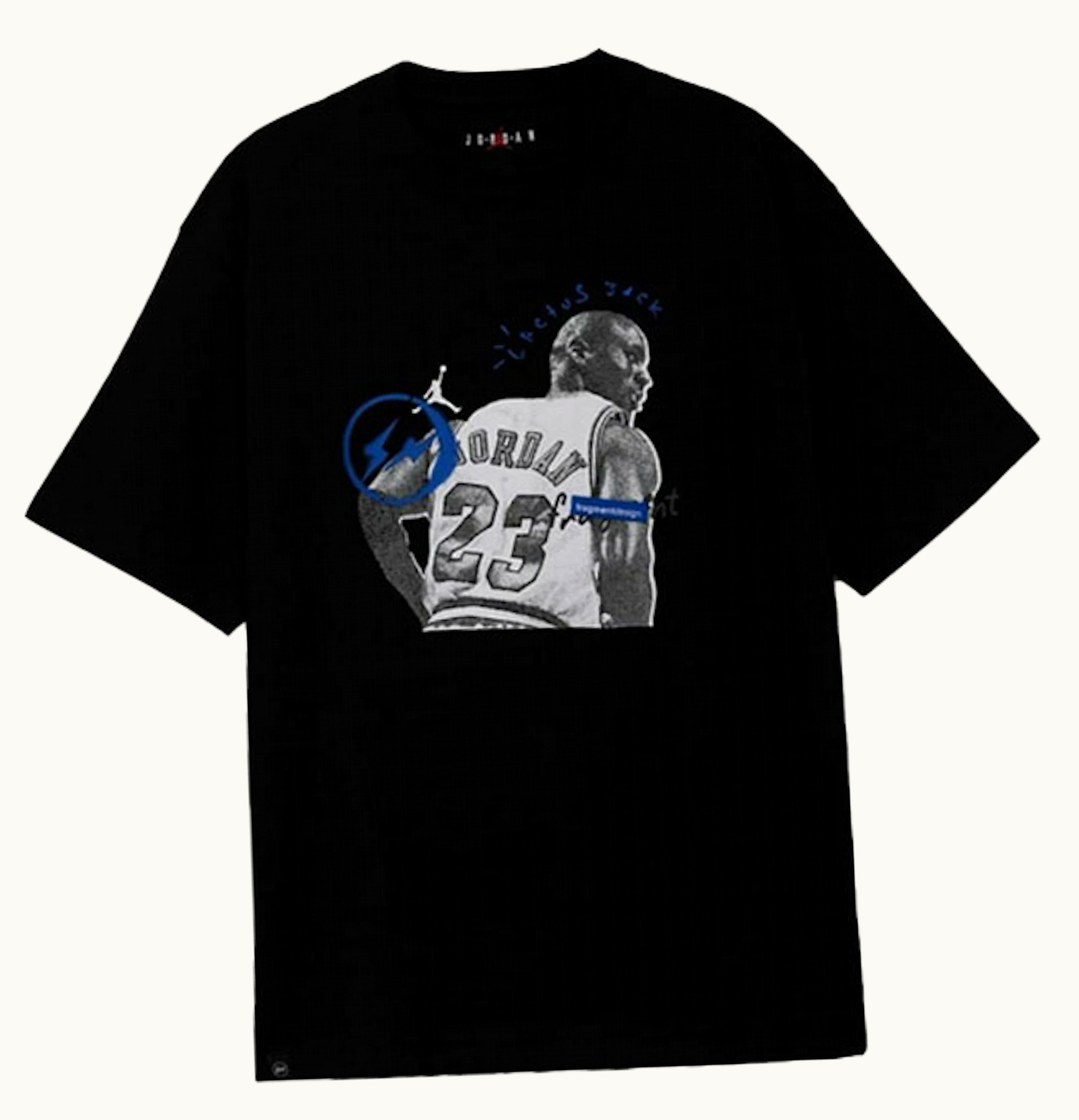 Travis Scott Travis Scott x Jordan x Fragment T shirt Black