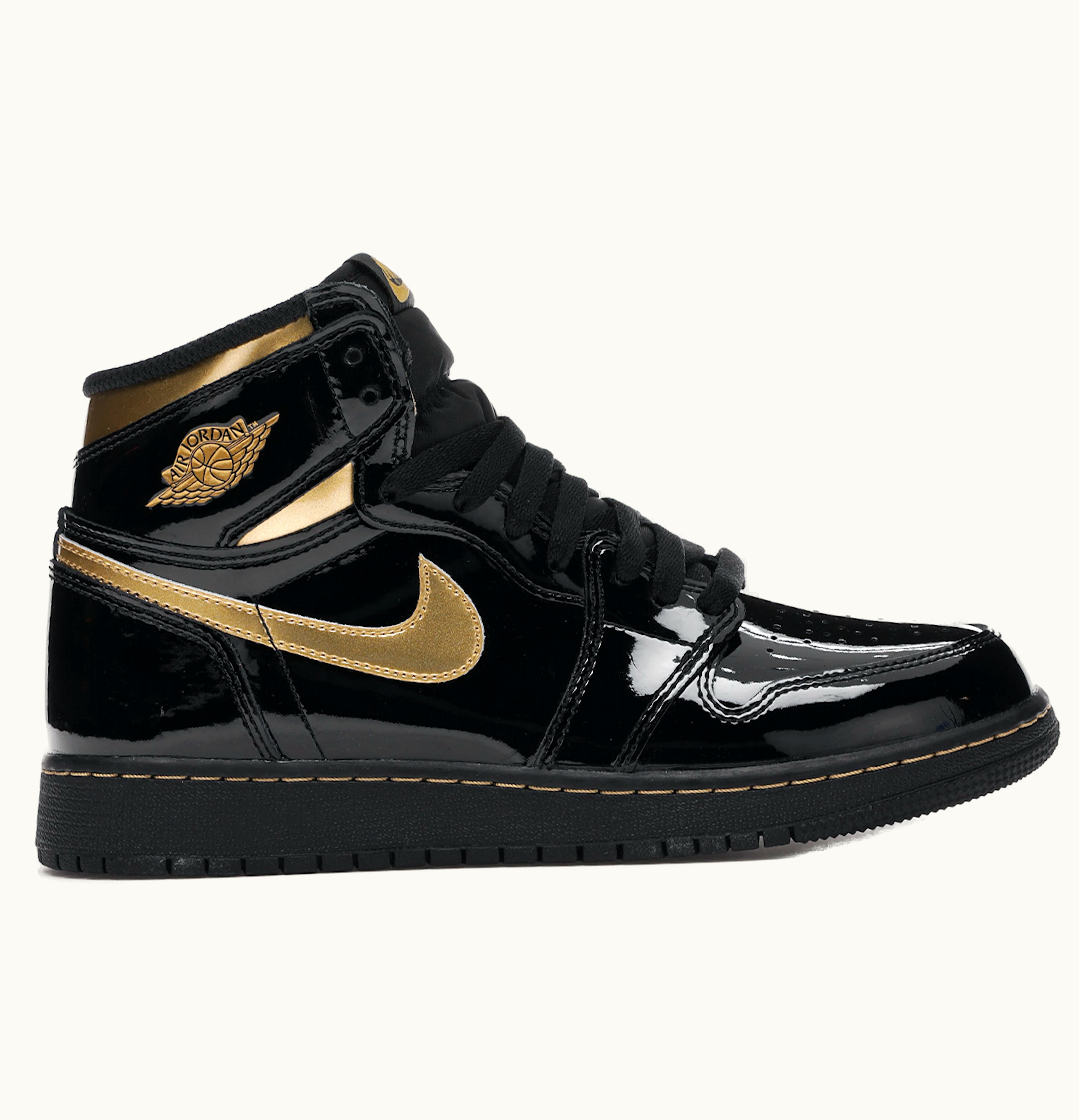 Jordan Air Jordan 1 Retro High Black Metallic Gold 2020 GS