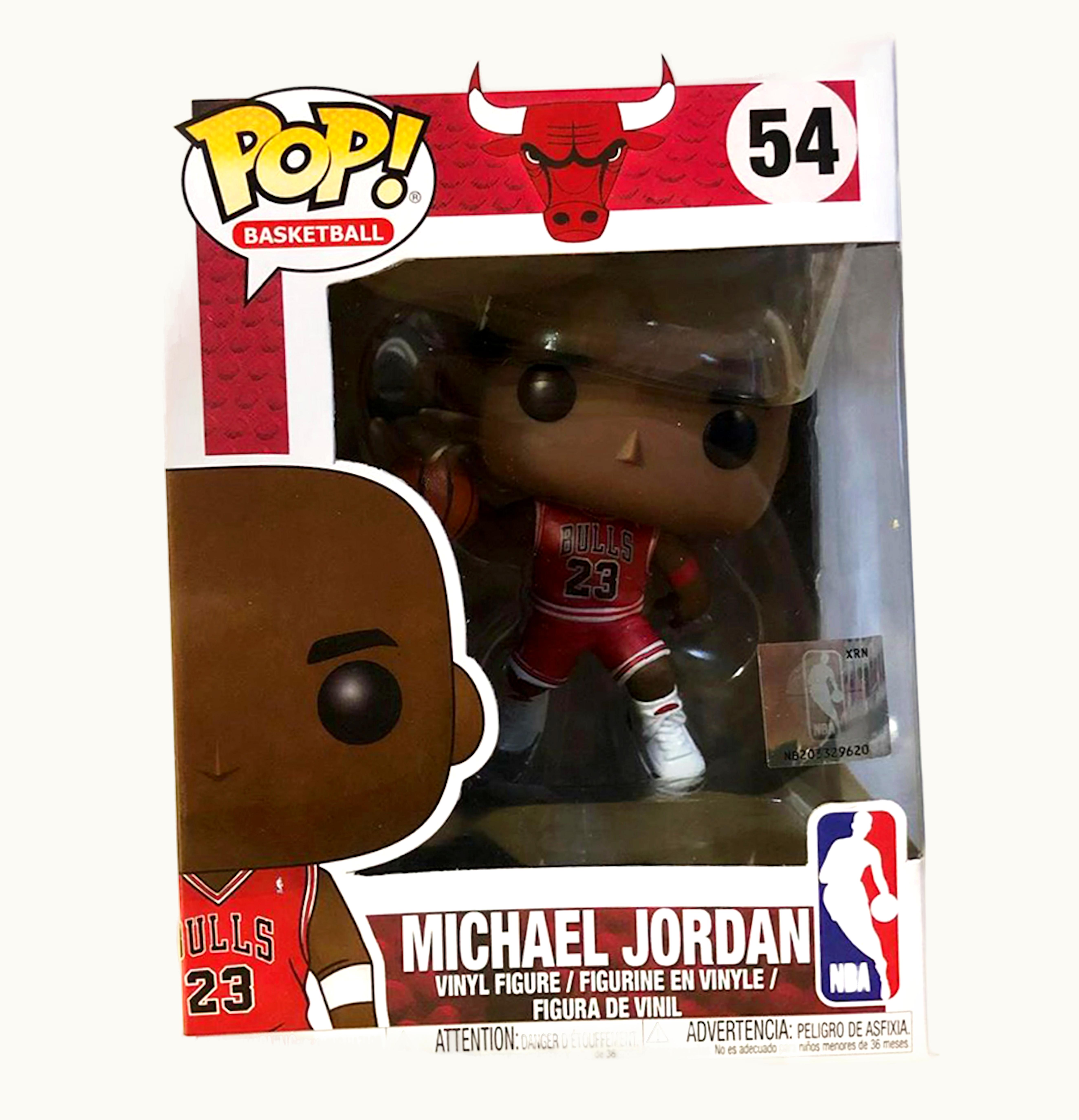 Funko Funko Pop Basketball Bulls Michael Jordan Red Jersery NBA Sticker Figure 54