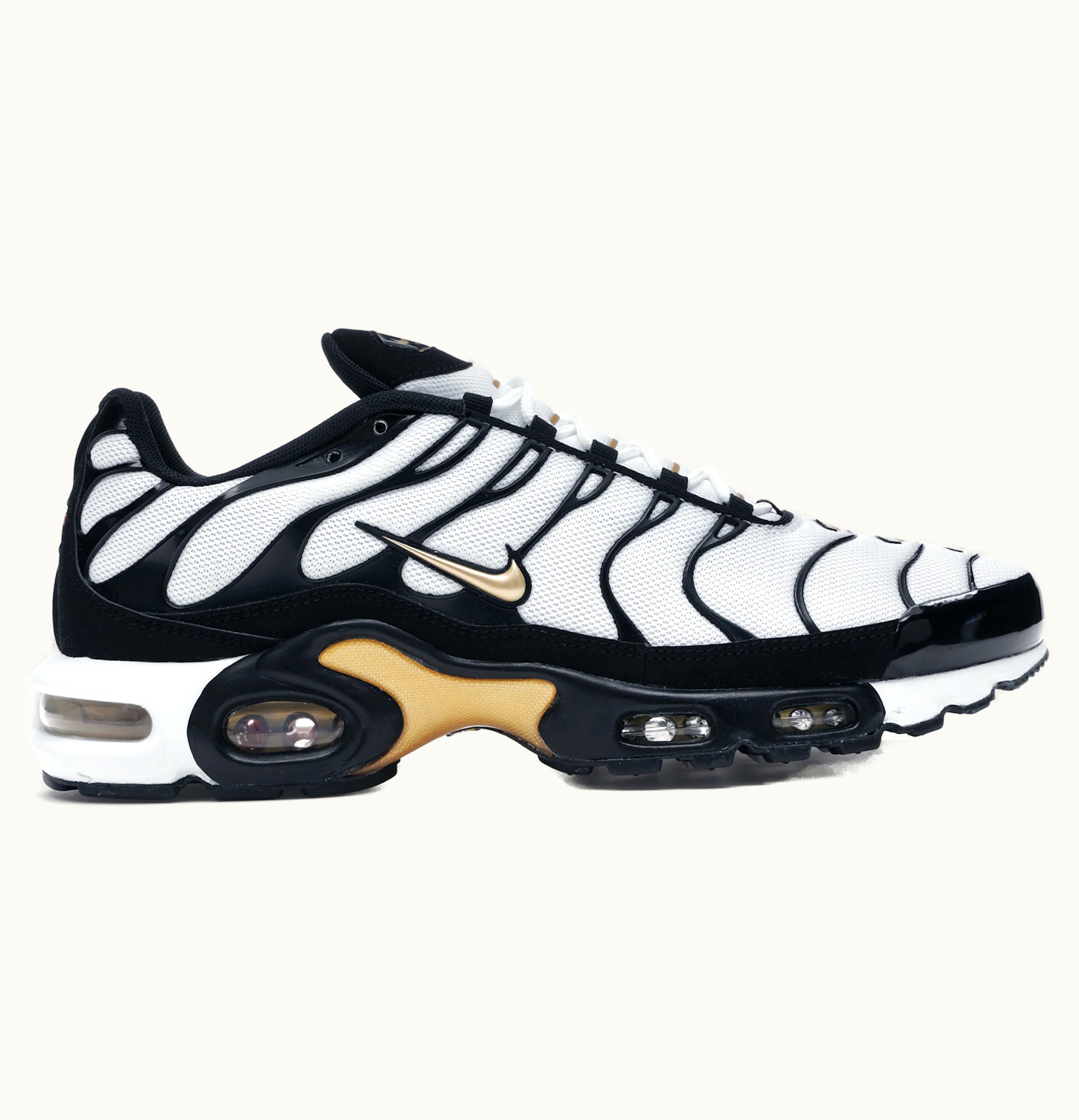 Nike Nike Air Max Plus White Black Metallic Gold