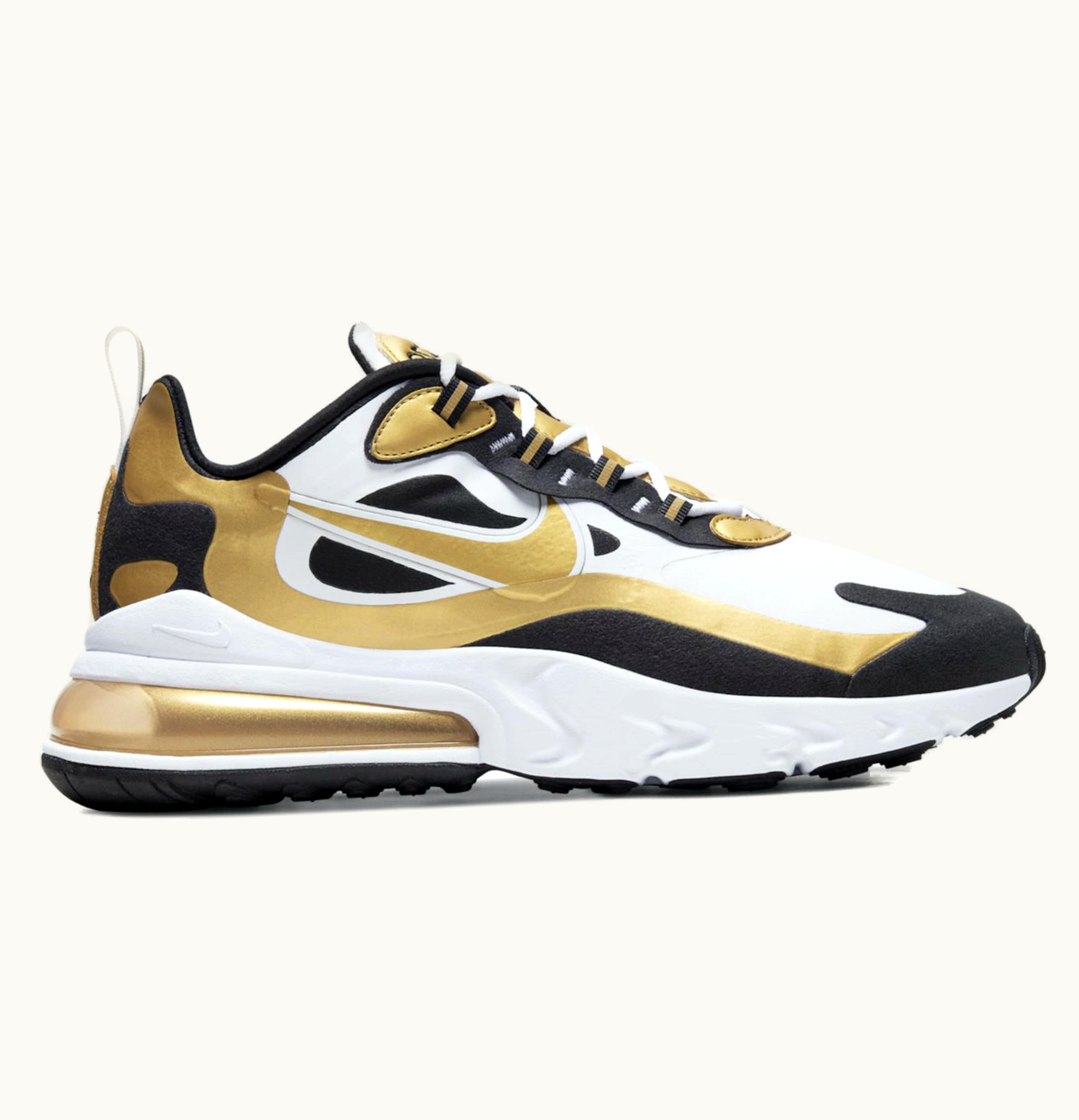 Nike Nike Air Max 270 React White Metallic Gold