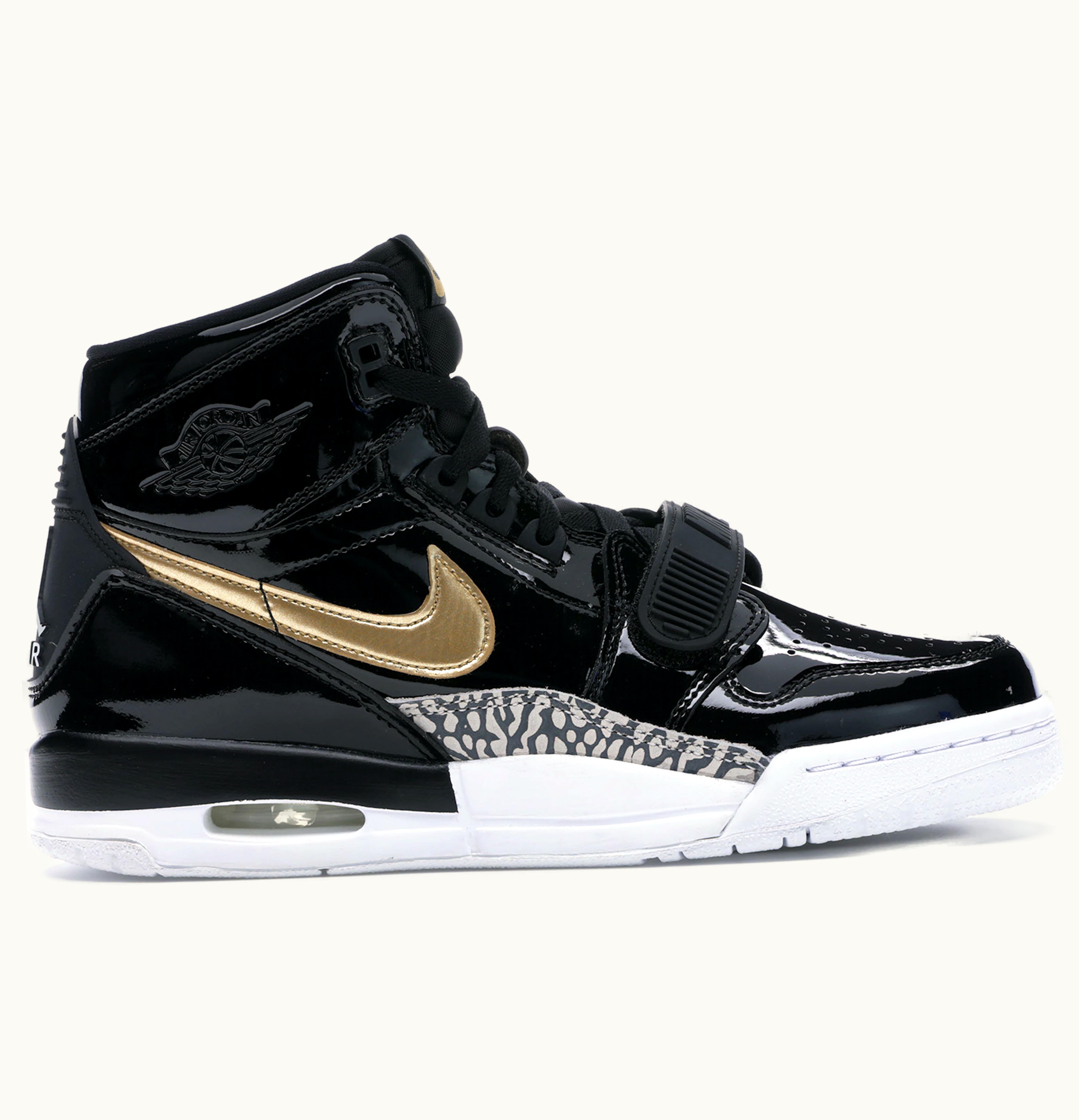 Jordan Air Jordan Legacy 312 Black Gold Patent GS