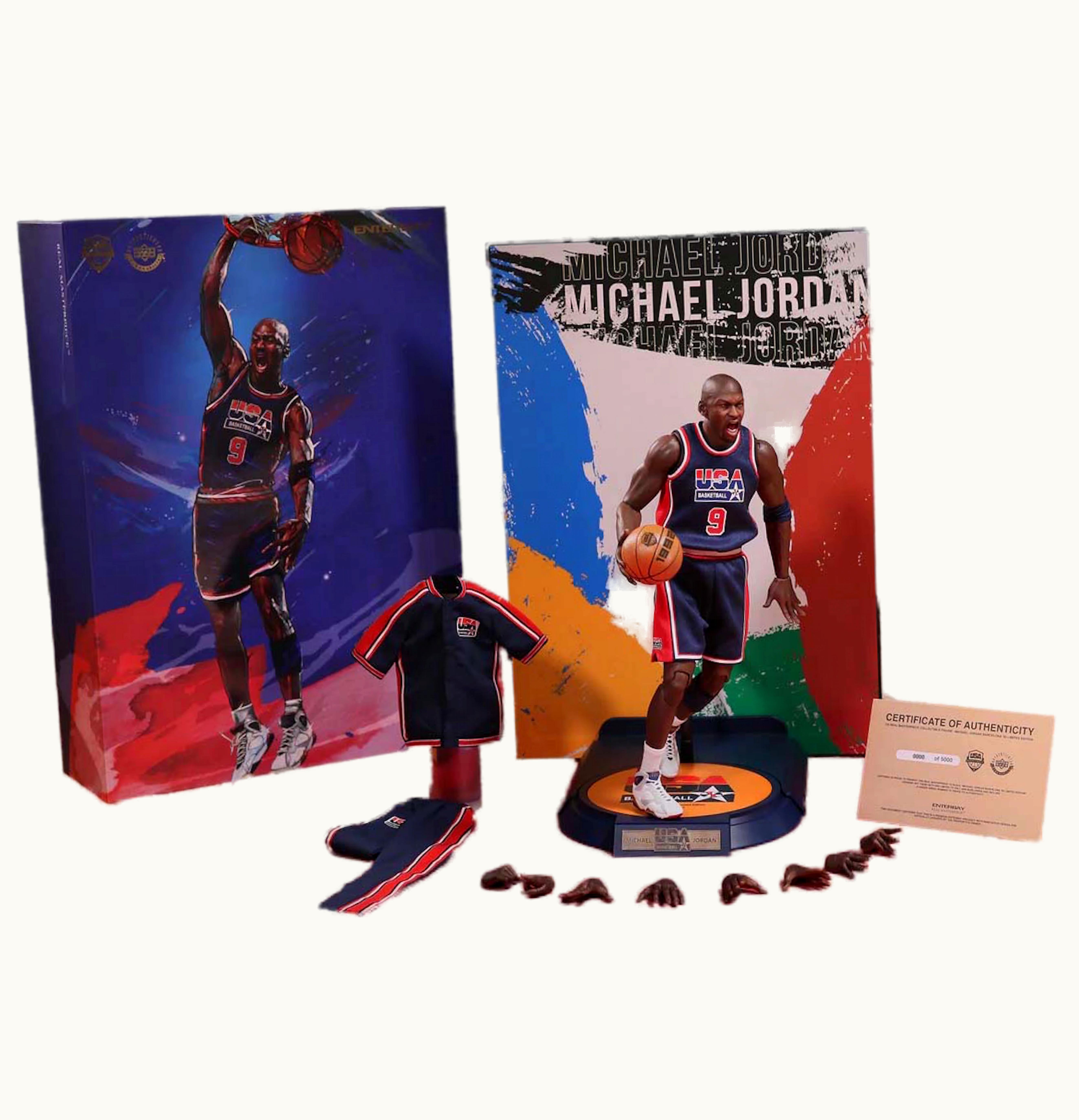 Enterbay Enterbay 1 6 Real Masterpiece Collection Michael Jordan Barcelona 92 Limited Edition Action Figure