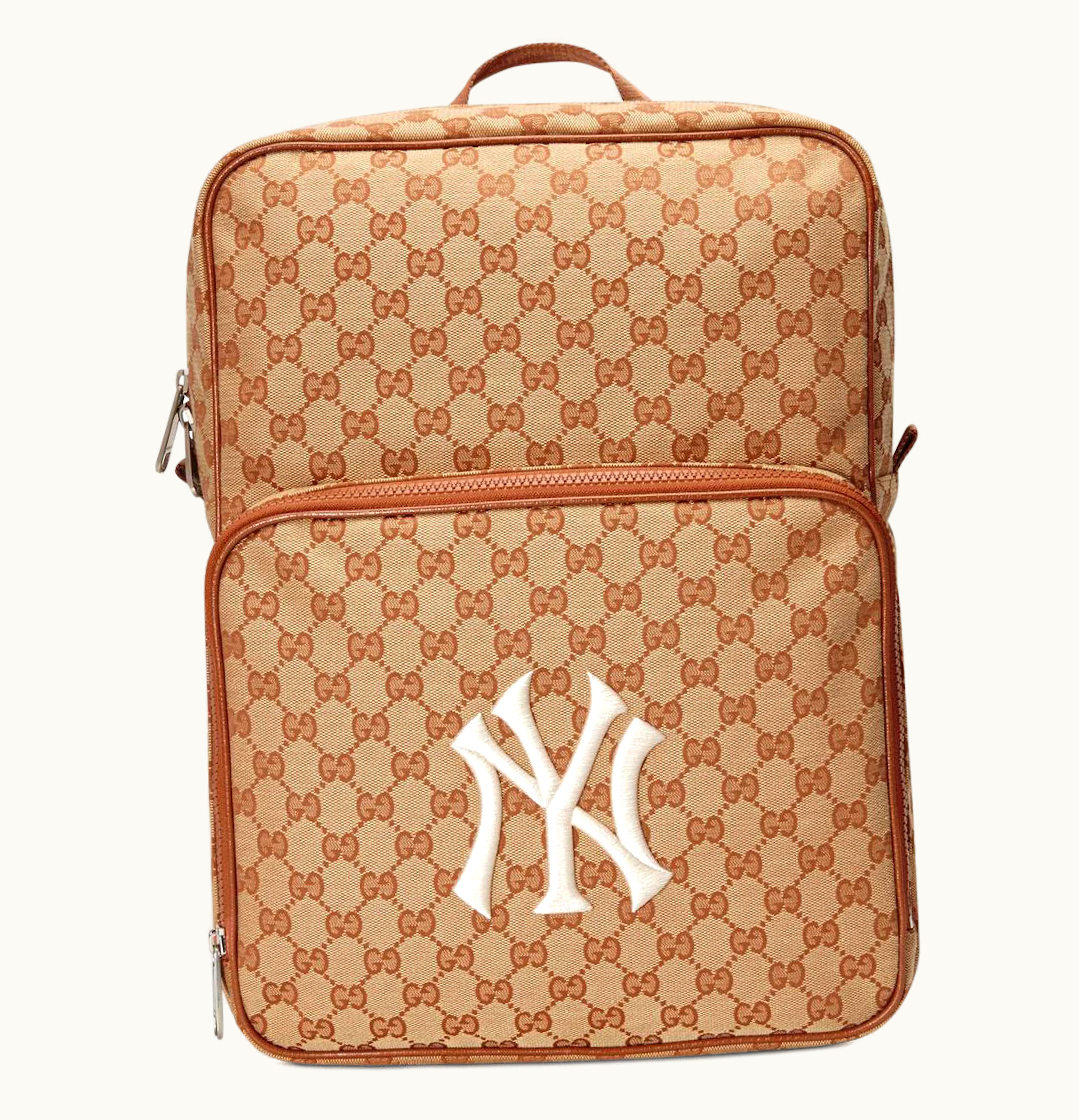 Gucci Gucci Backpack NY Yankees Medium Brick Red Beige