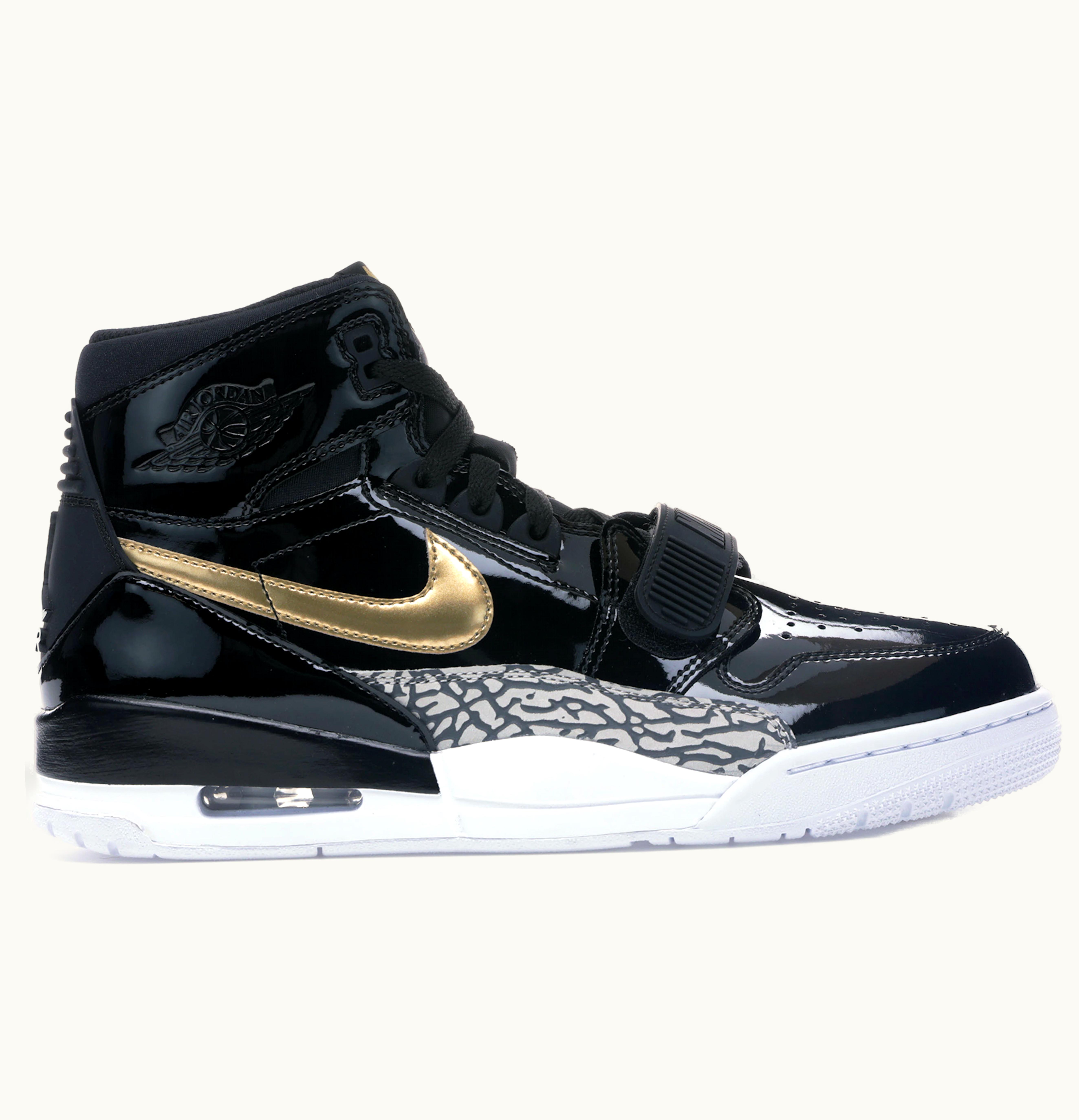 Jordan Air Jordan Legacy 312 Black Gold Patent
