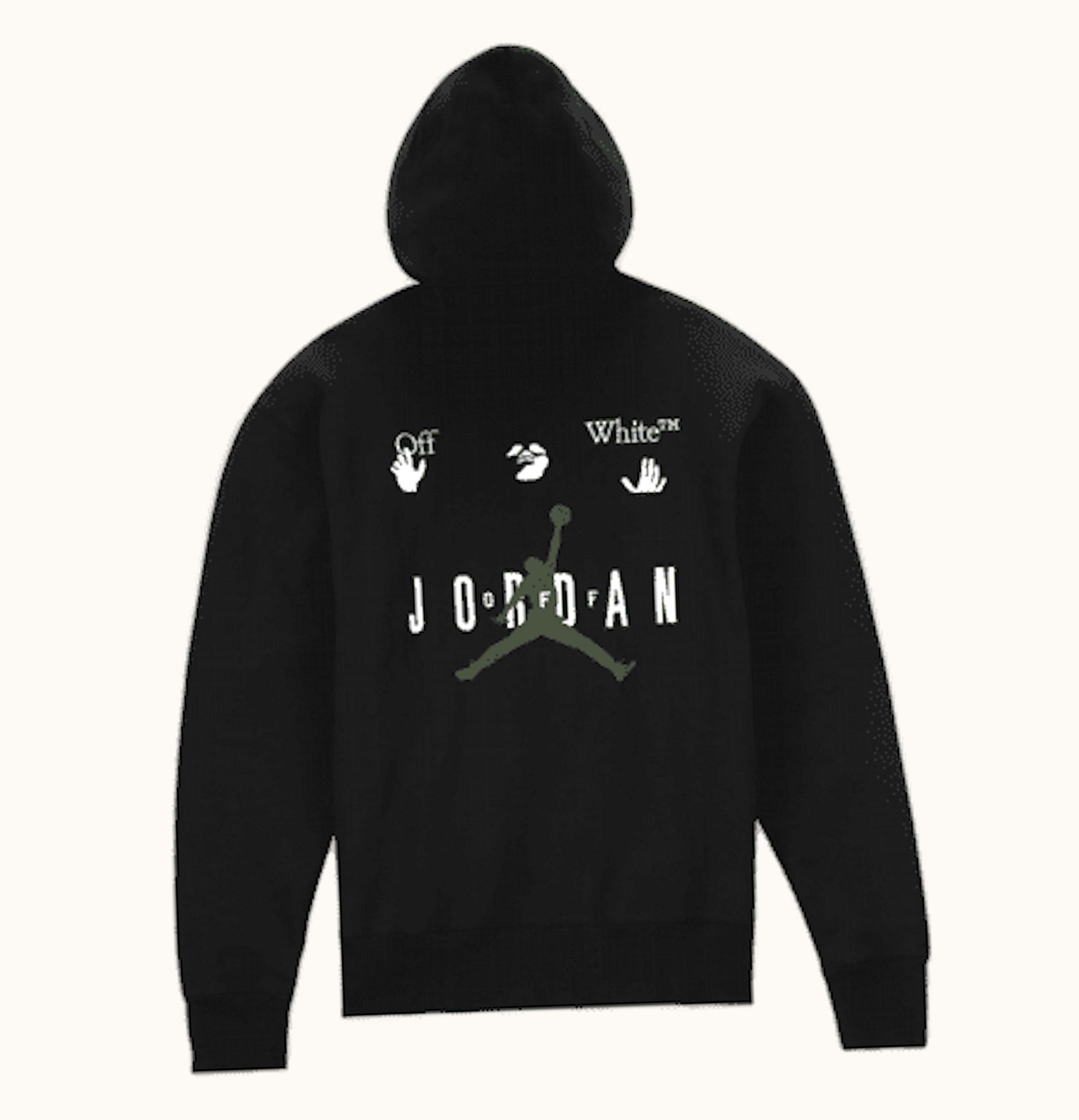 OFF-WHITE Off White x Jordan Hoodie Asia Sizing Black