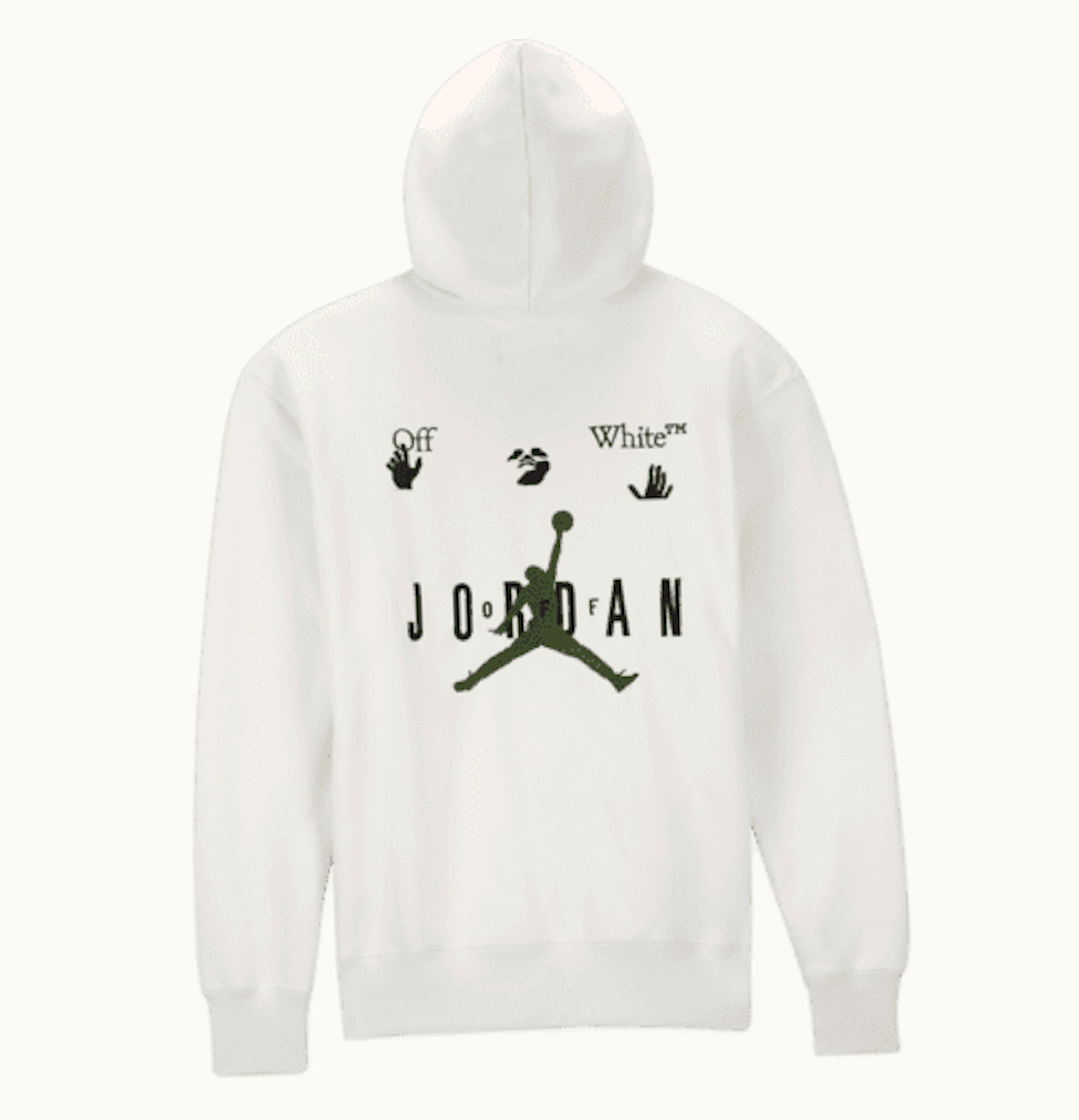 OFF-WHITE Off White x Jordan Hoodie Asia Sizing White