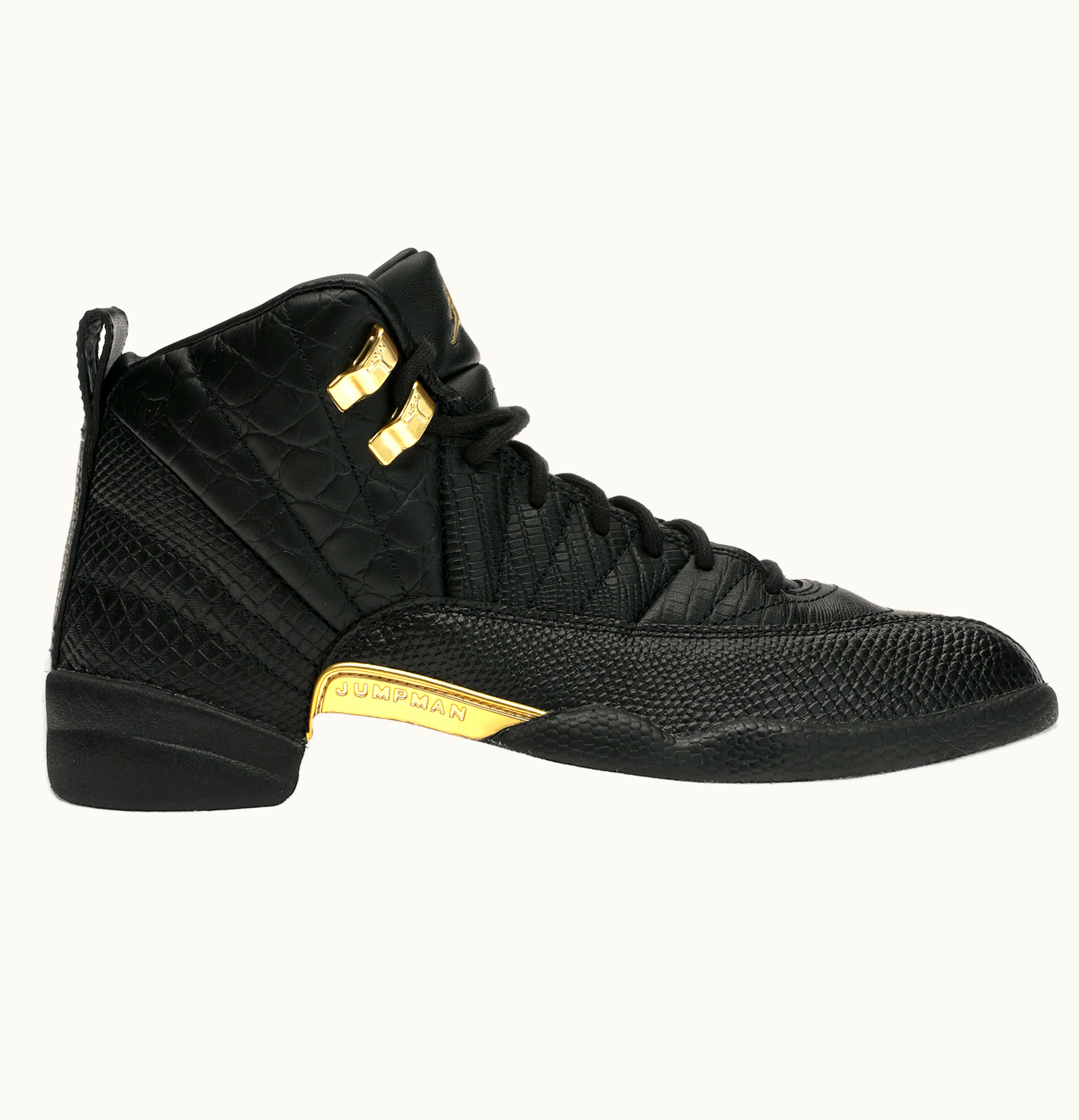 Jordan Air Jordan 12 Retro Black Metallic Gold White W