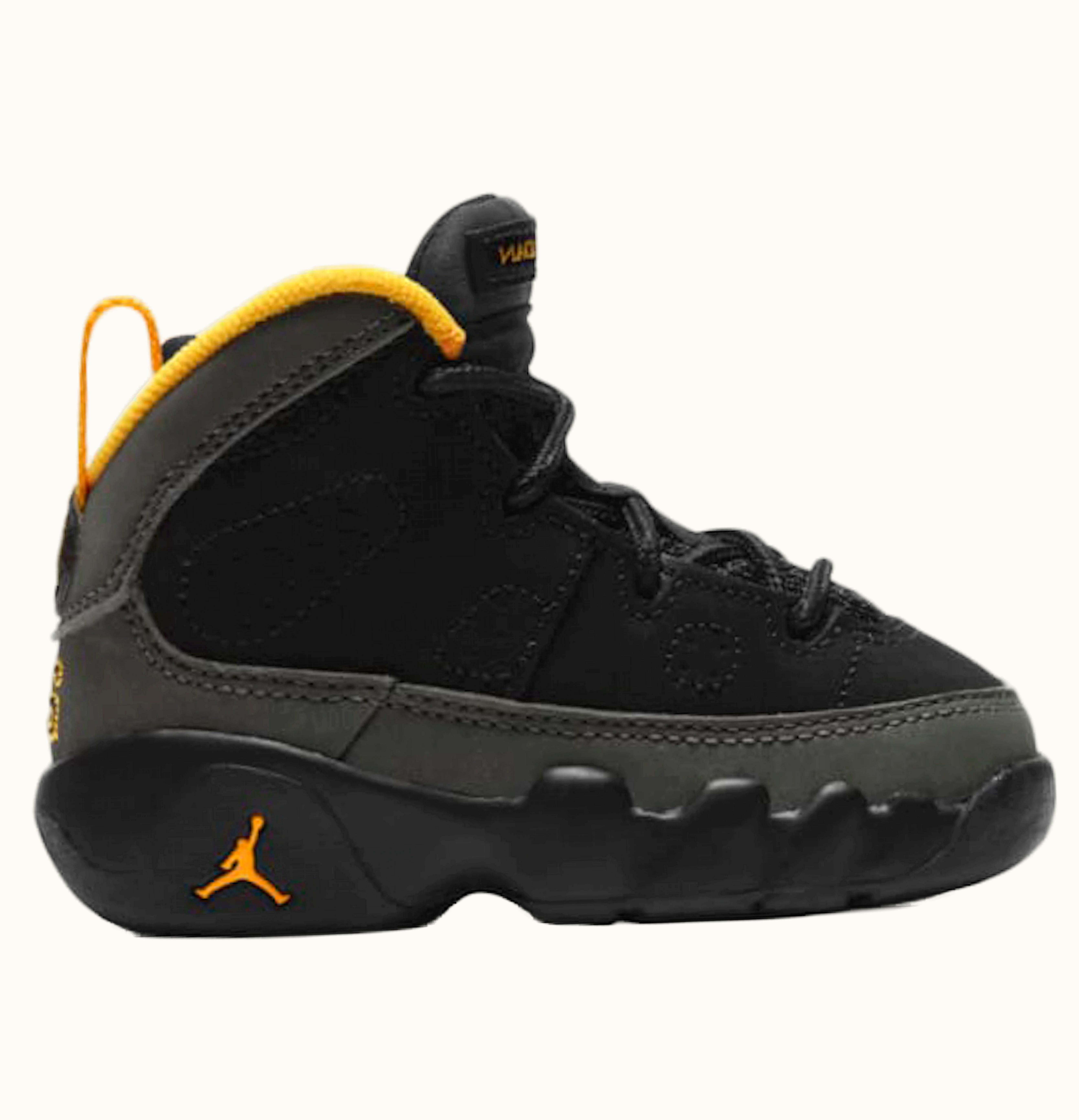 Jordan Air Jordan 9 Retro Dark Charcoal University Gold TD