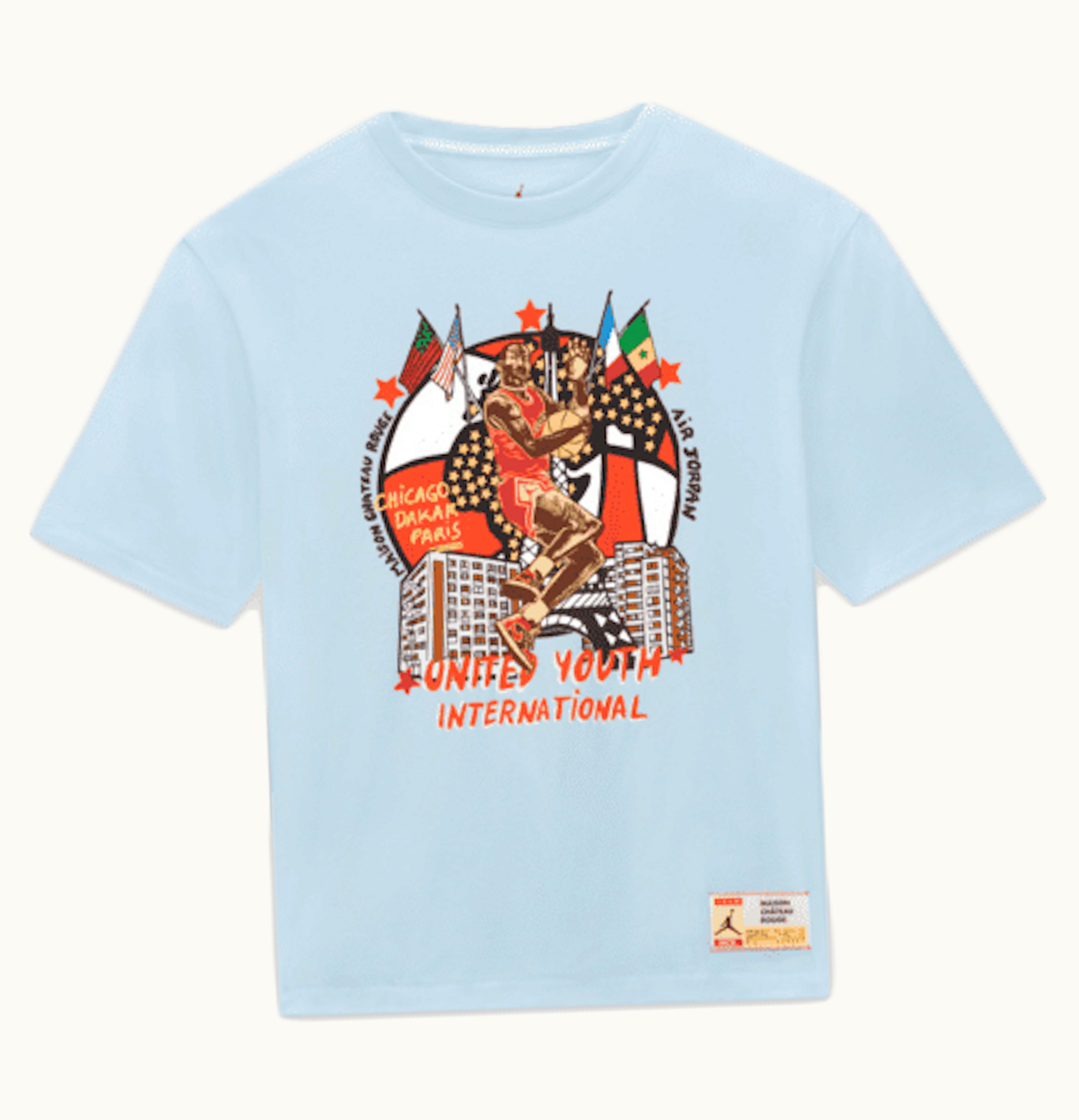 Jordan Jordan x Maison Chateau Rouge T Shirt Asia Sizing Blue