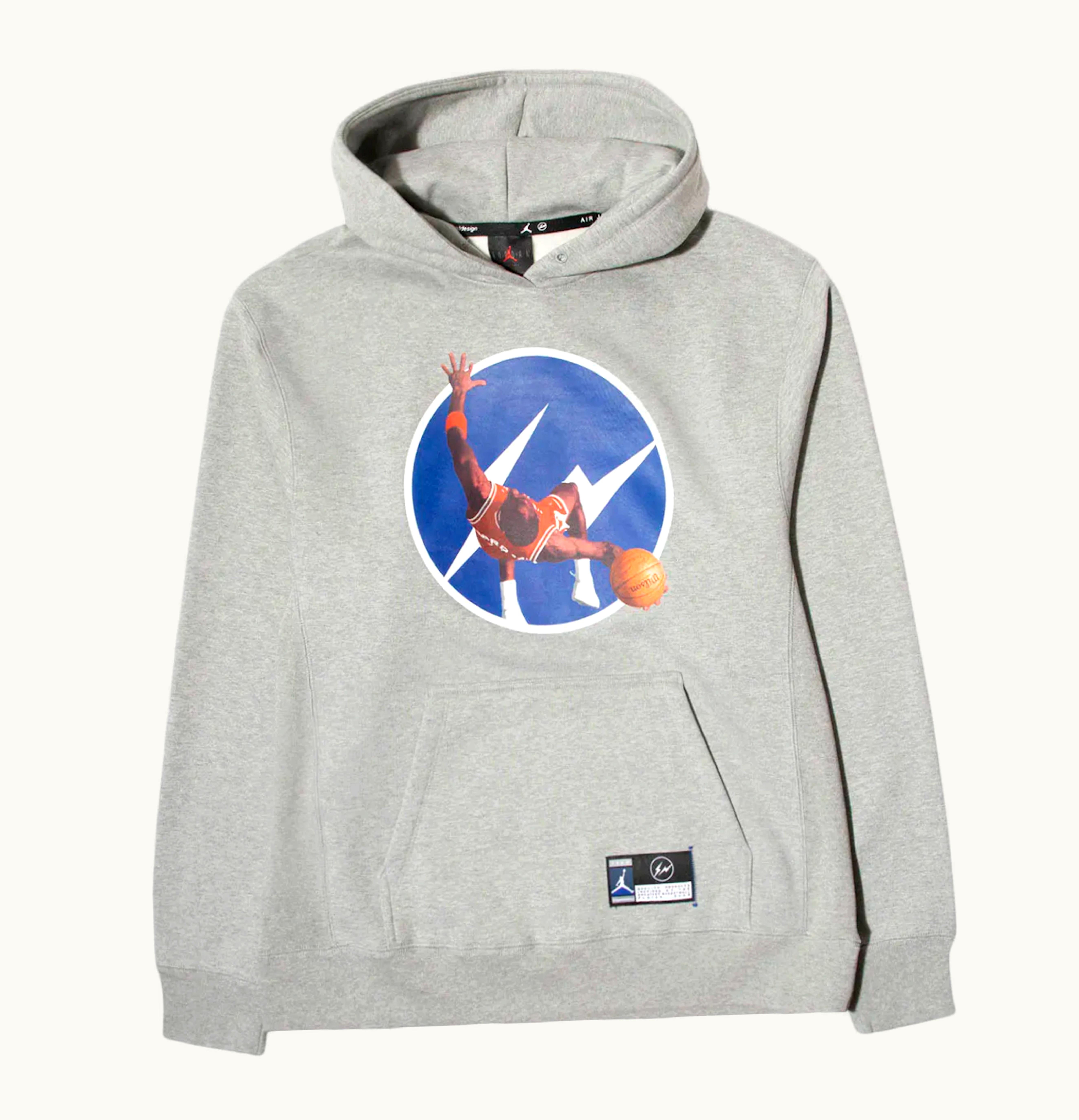 Jordan Jordan x Fragment Image Pullover Hoodie Dark Grey Heather