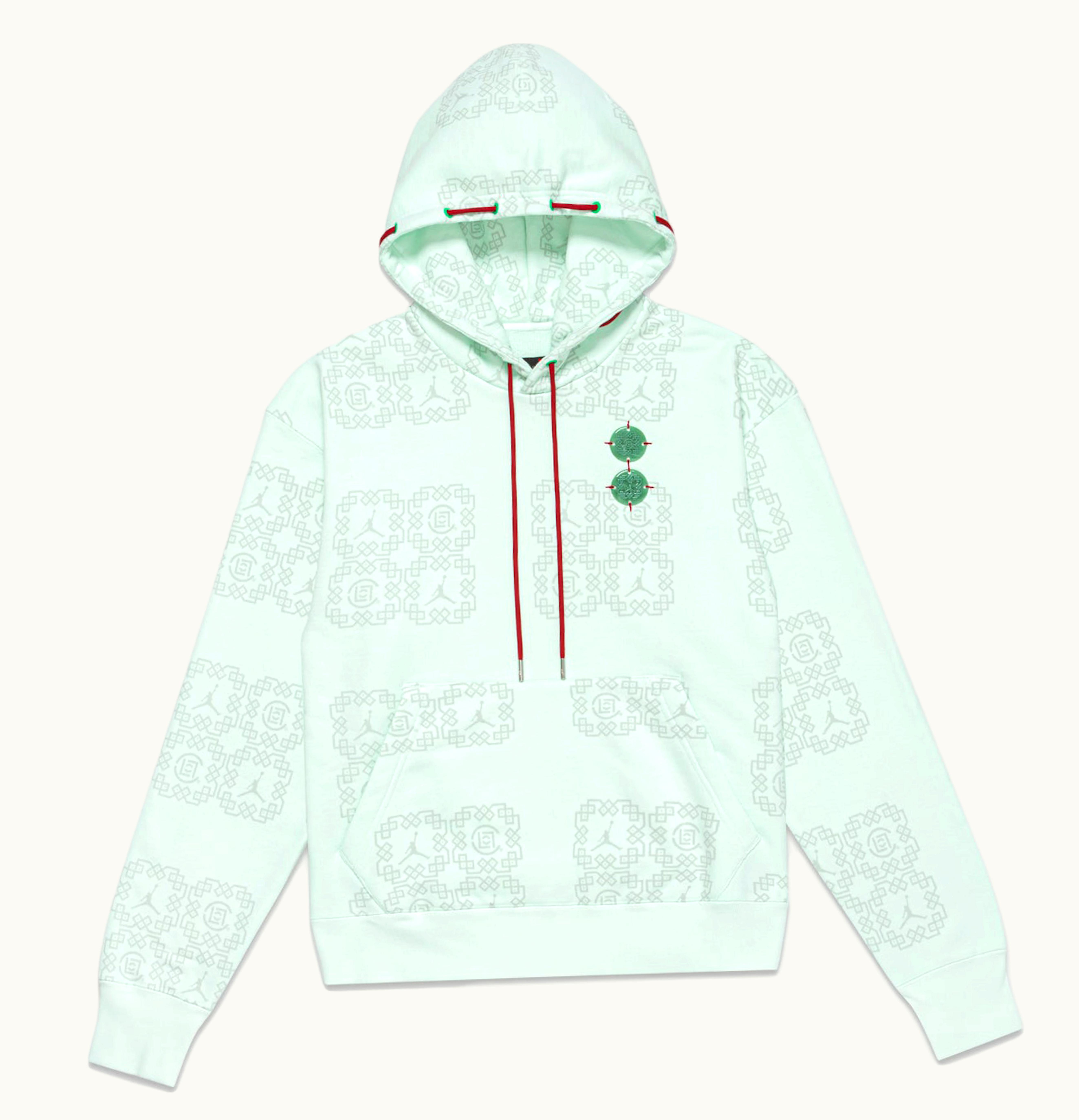 Jordan Jordan x Clot Jade Fleece Hoodie Asia Sizing Barely Green