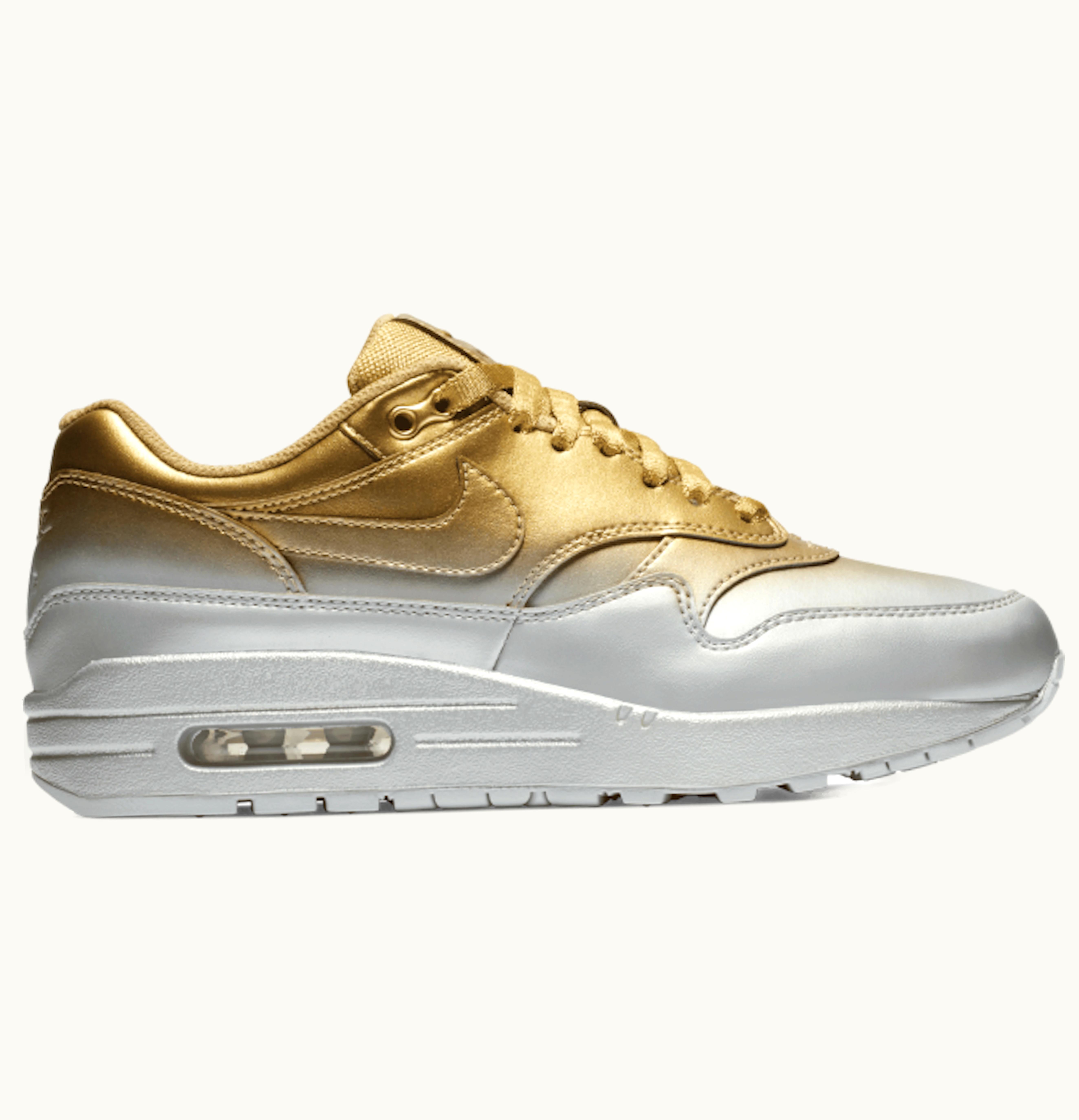 Nike Nike Air Max 1 LX Metallic Gold Metallic Platinum W