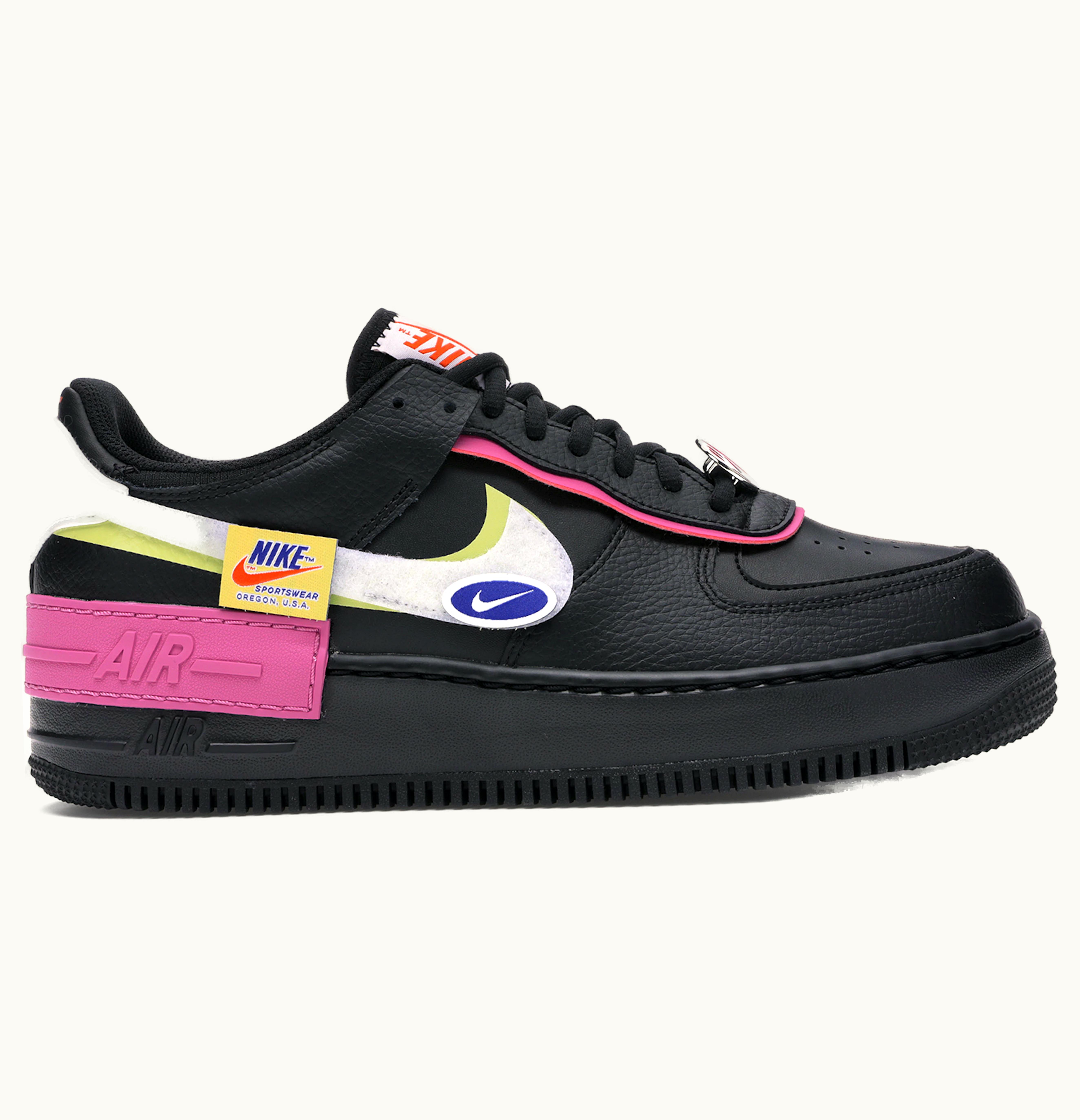 Nike Nike Air Force 1 Shadow Removable Patches Black Pink W