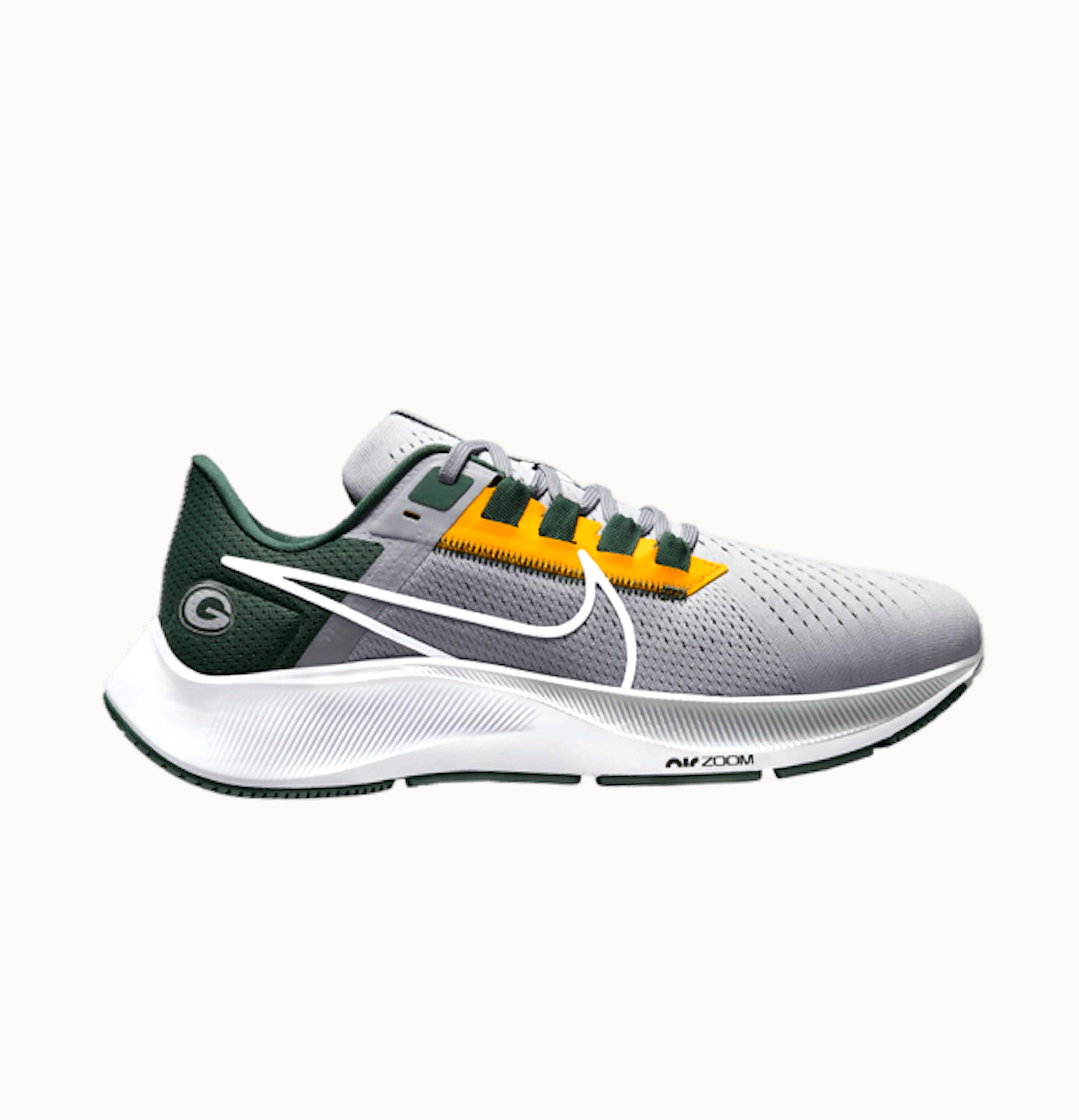 Nike Nike Air Zoom Pegasus 38 Green Bay Packers Grey
