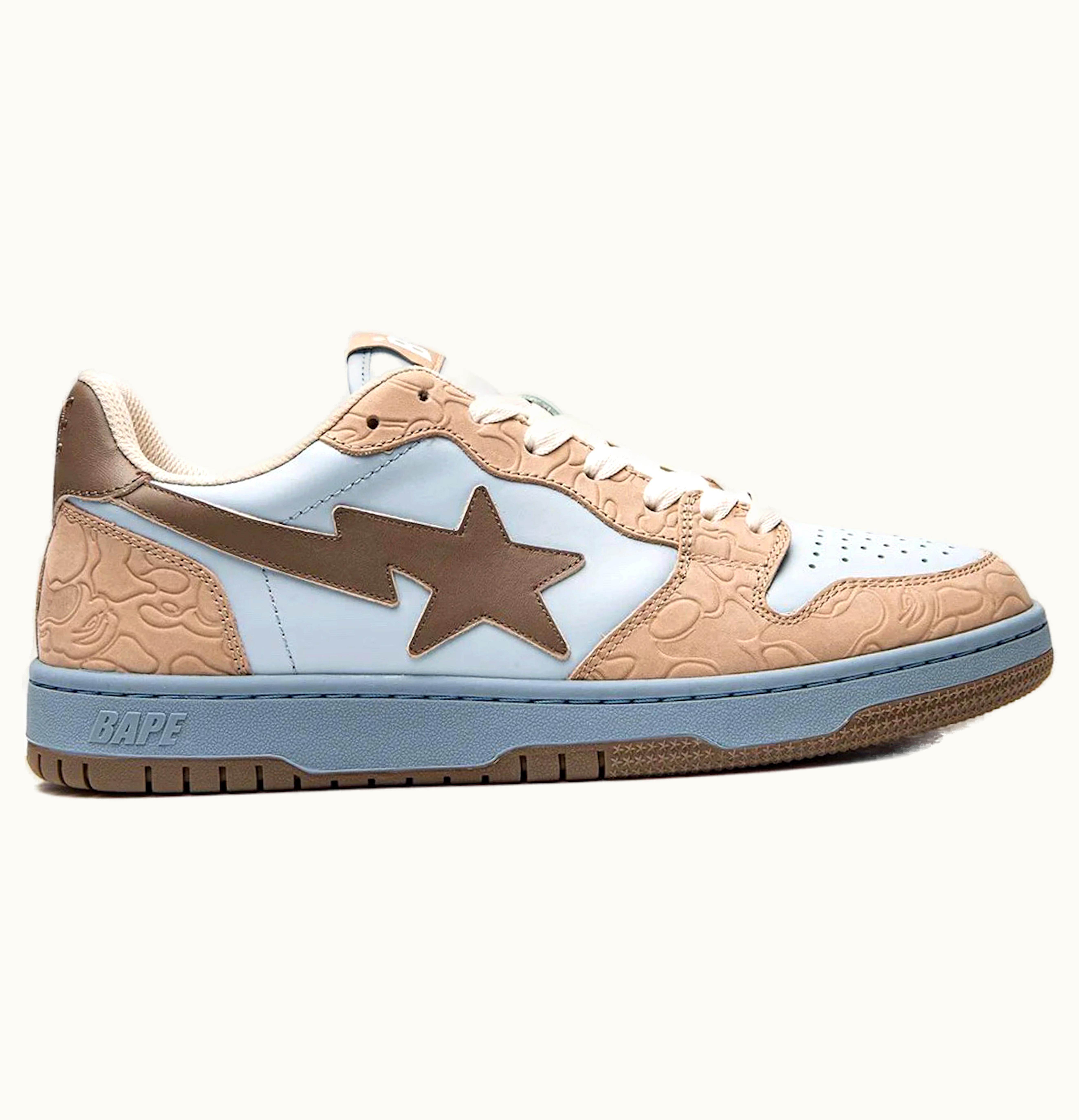 BAPE A Bathing Ape Bape Court Sta Beige
