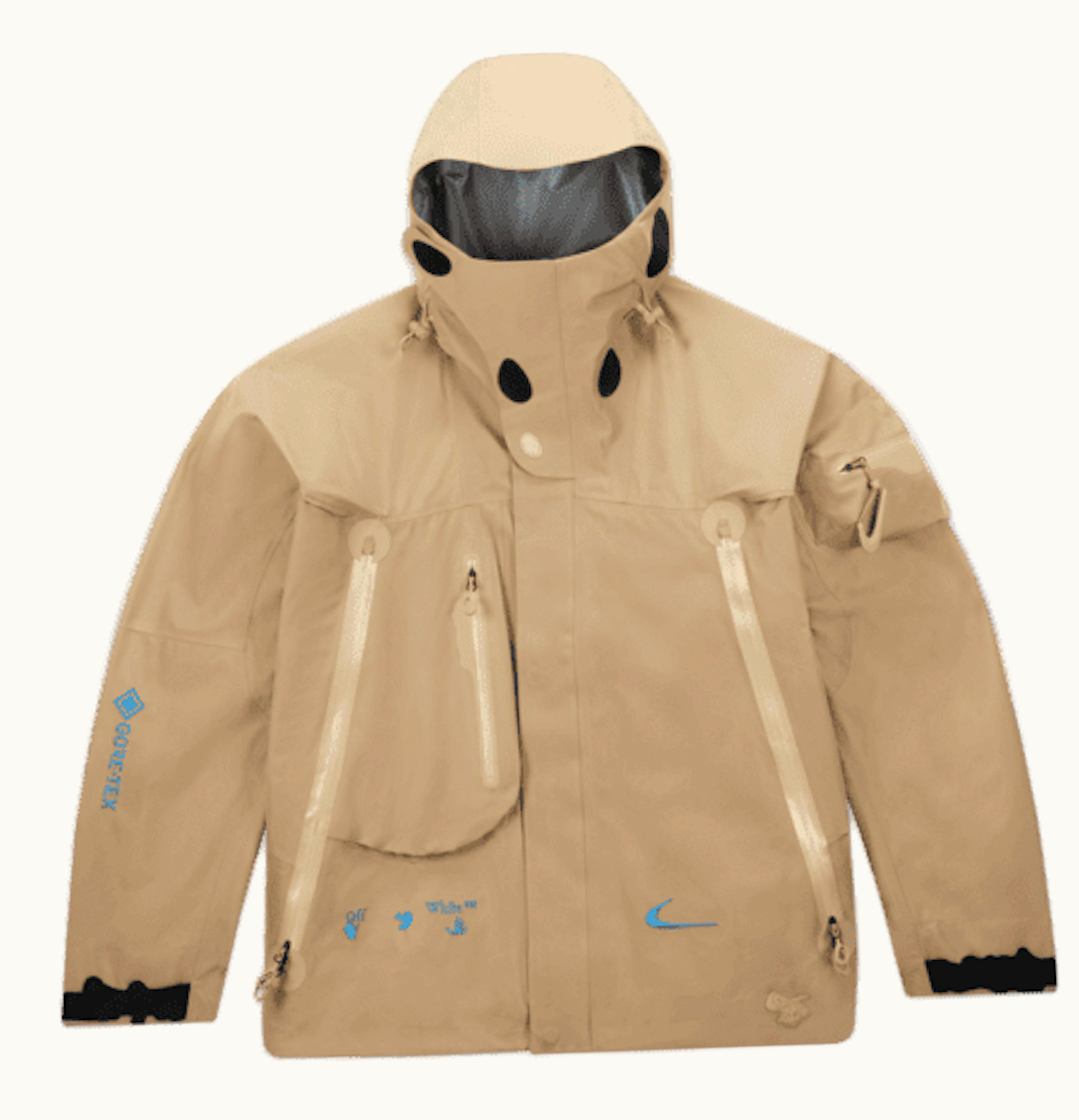 OFF-WHITE Off White x Nike 007 Gore Tex Jacket Beige