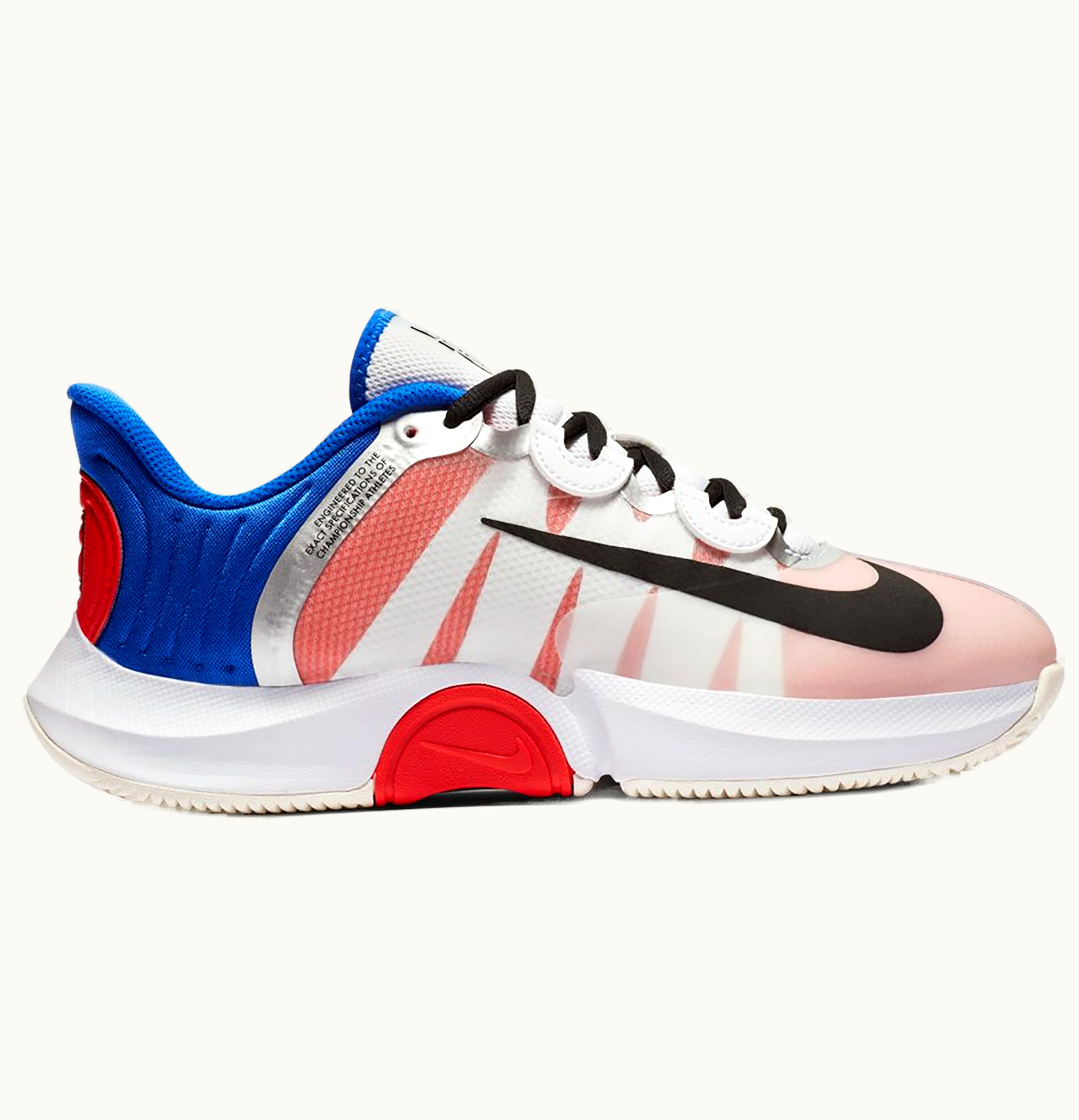 Nike NikeCourt Air Zoom GP Turbo White Racer Blue Light Crimson W