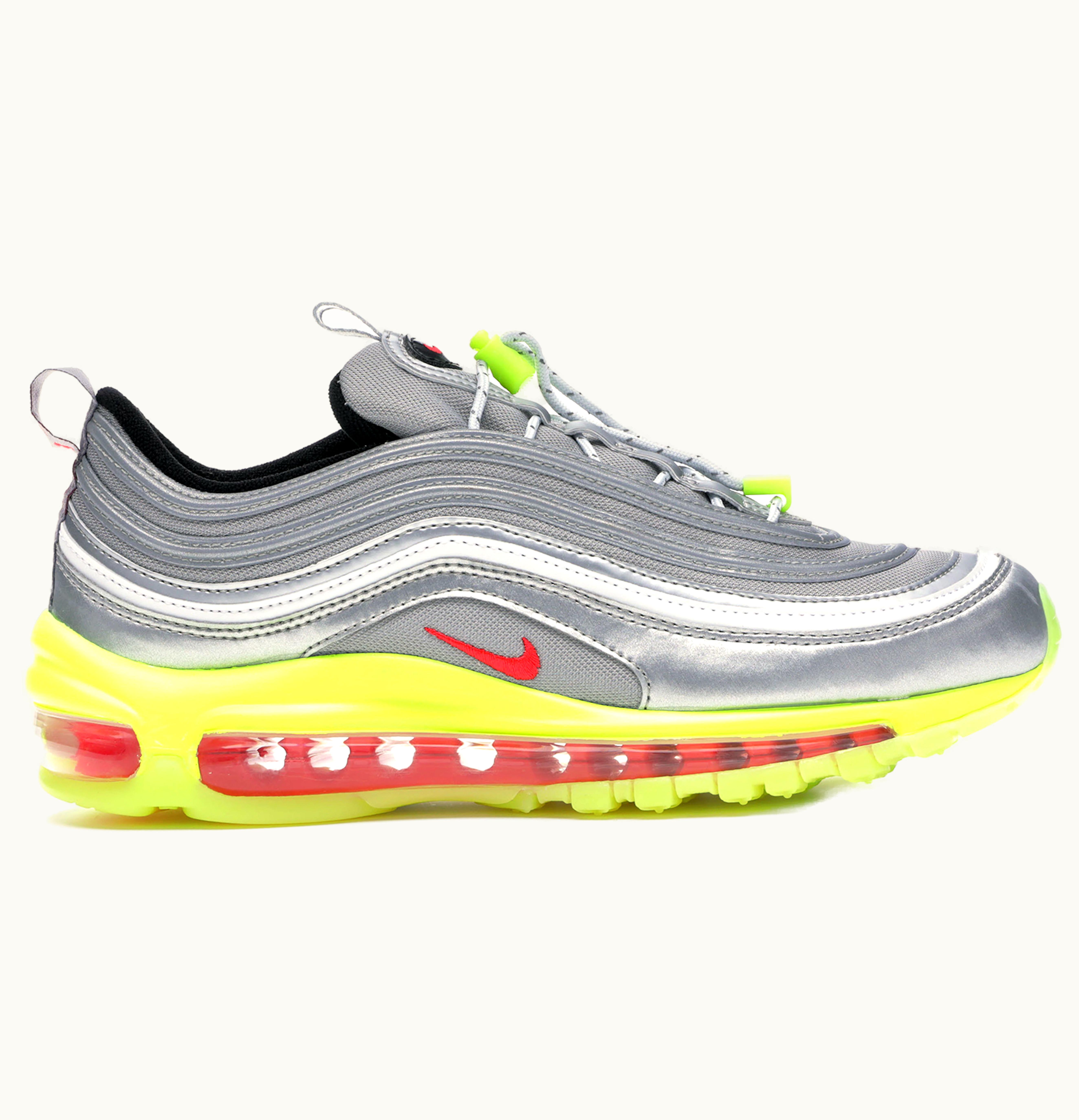 Nike Nike Air Max 97 Rft Metallic Silver Red Orbit Volt GS