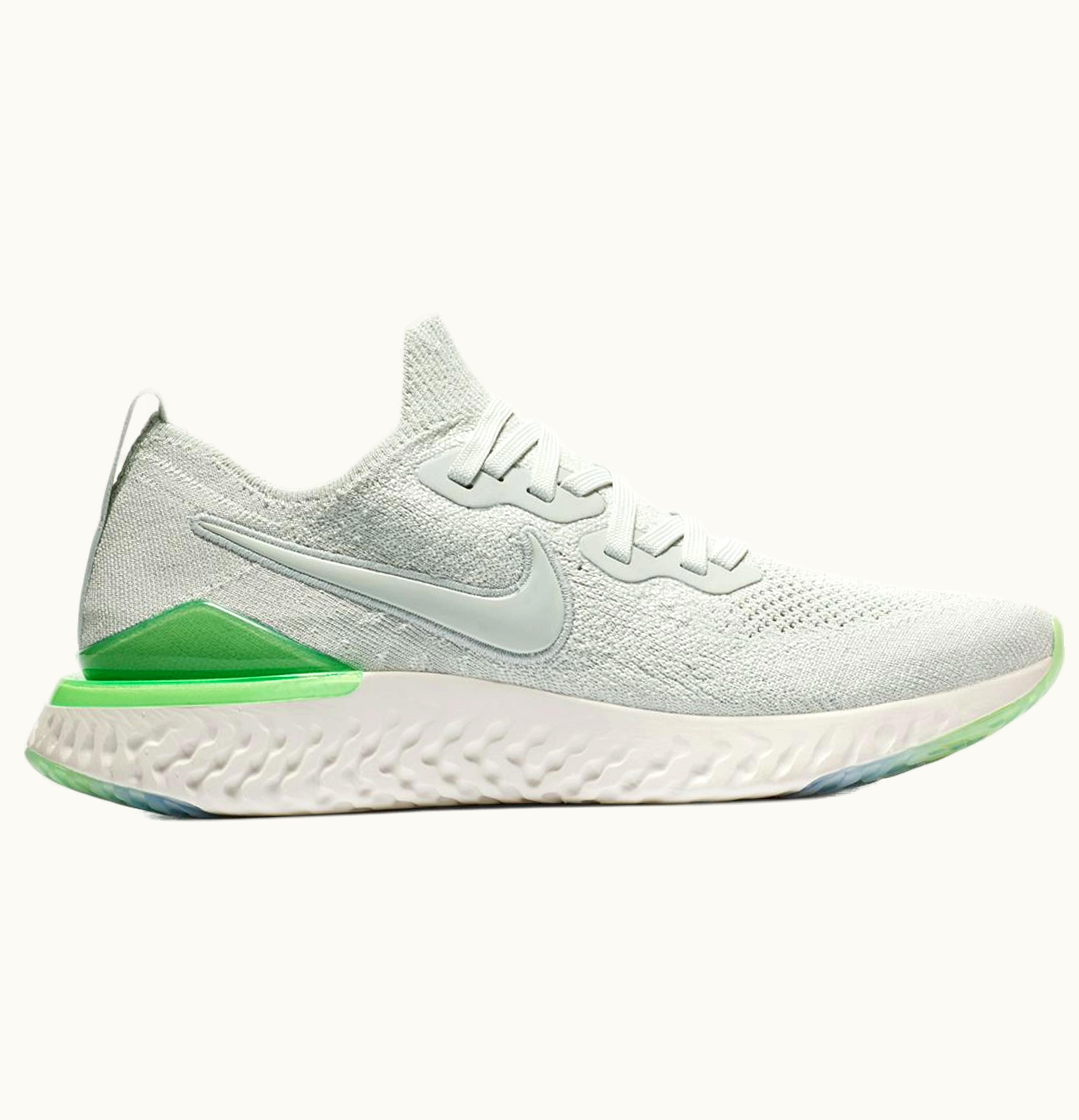 Nike Nike Epic React Flyknit 2 Light Silver Lime Blast W