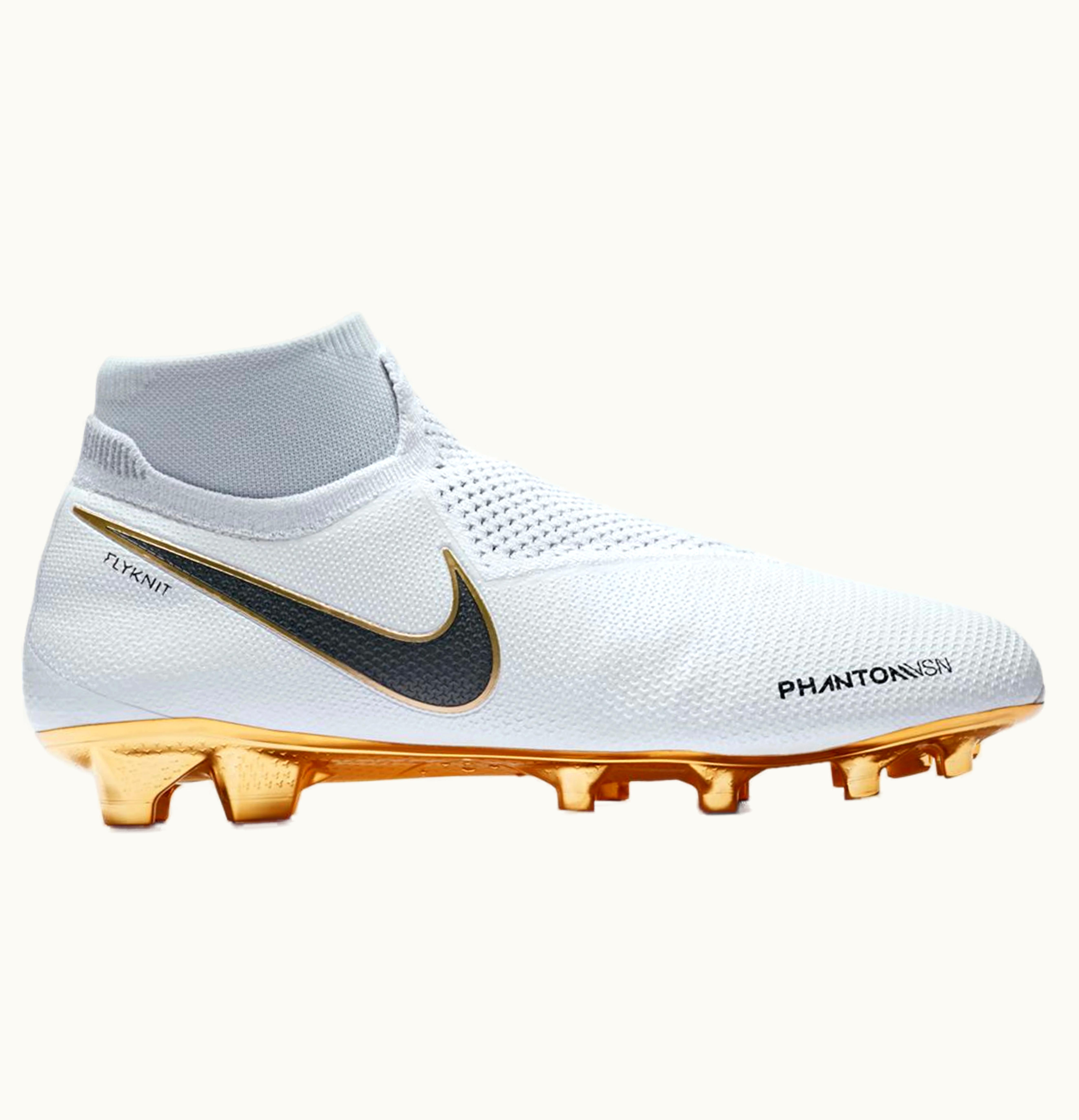 Nike Nike Phantom Vision Elite DF FG White Metallic Gold