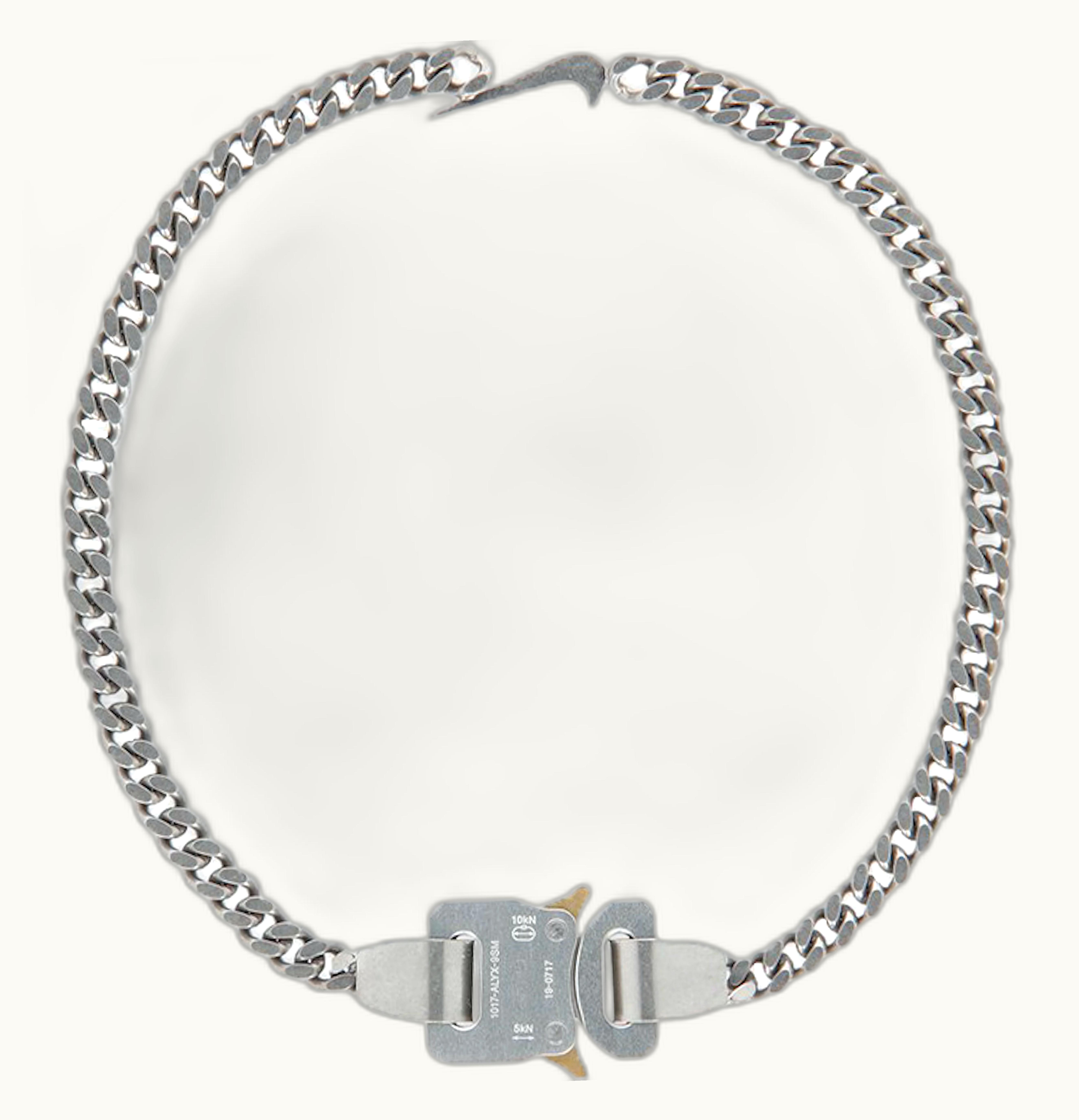 Alyx Alyx Swoosh Hero Chain Necklace Silver