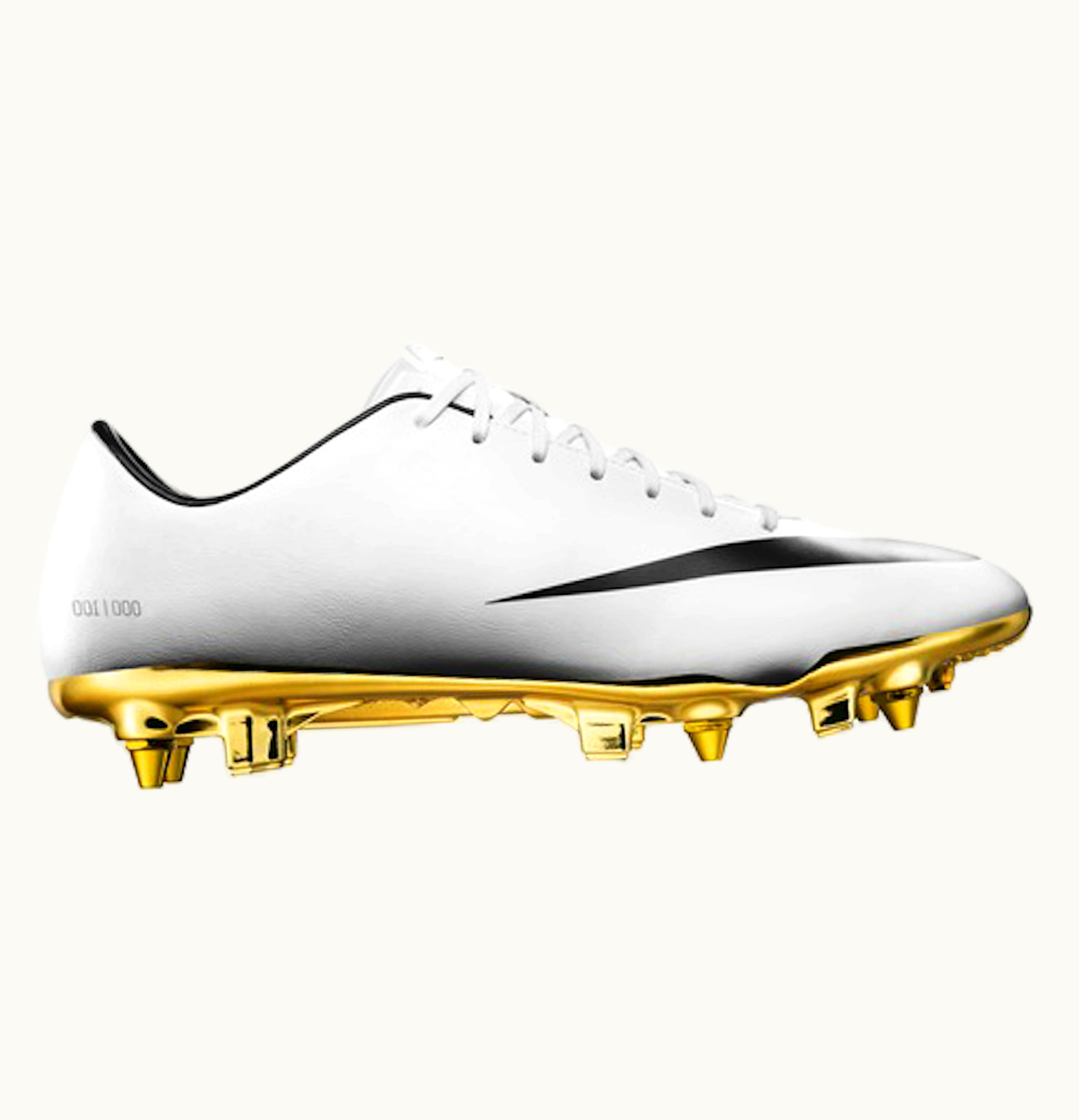 Nike New Mercurial Vapor IX CR SE White Black Metallic Gold
