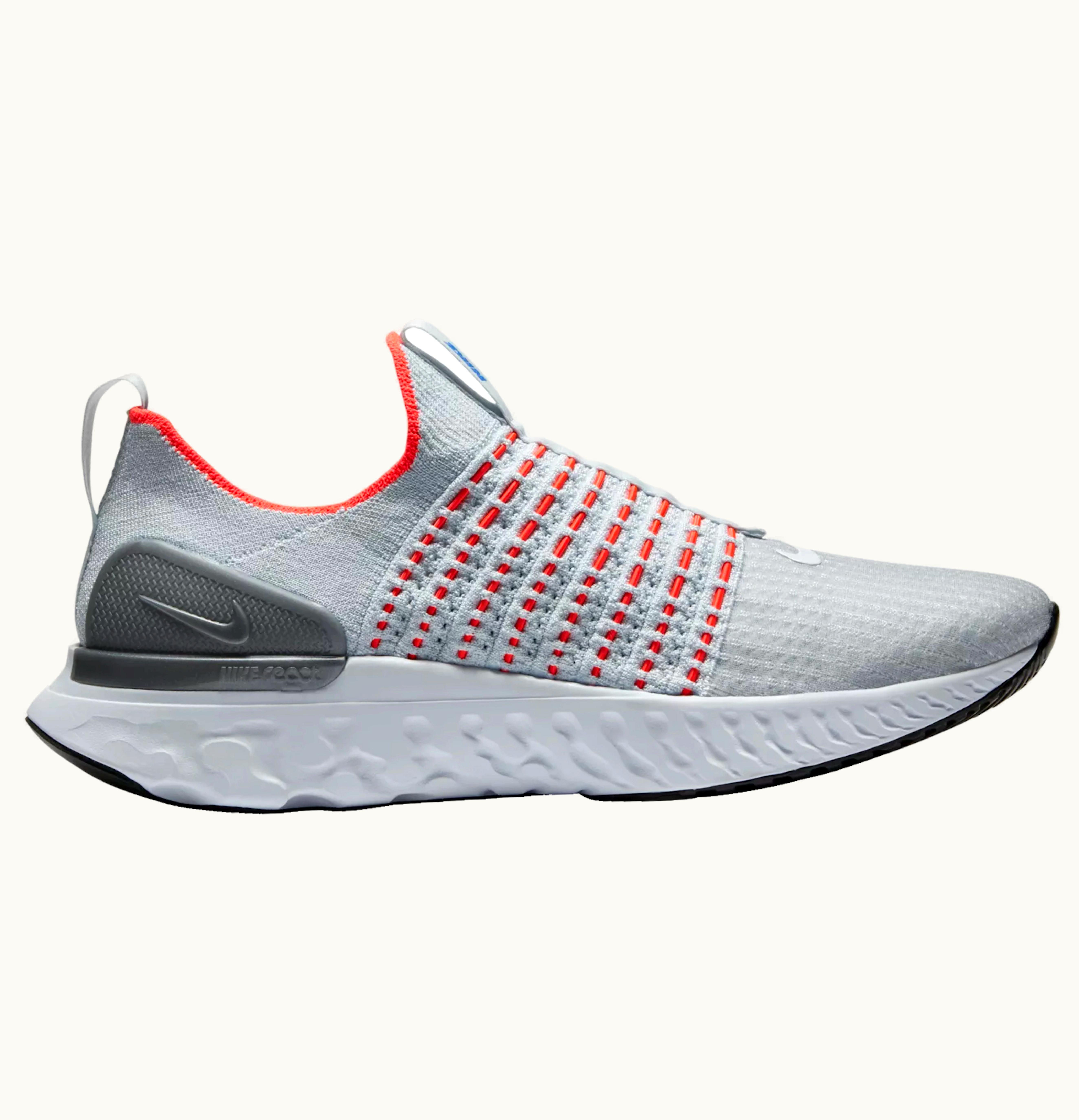 Nike Nike React Phantom Run Flyknit 2 Pure Platinum Flash Crimson