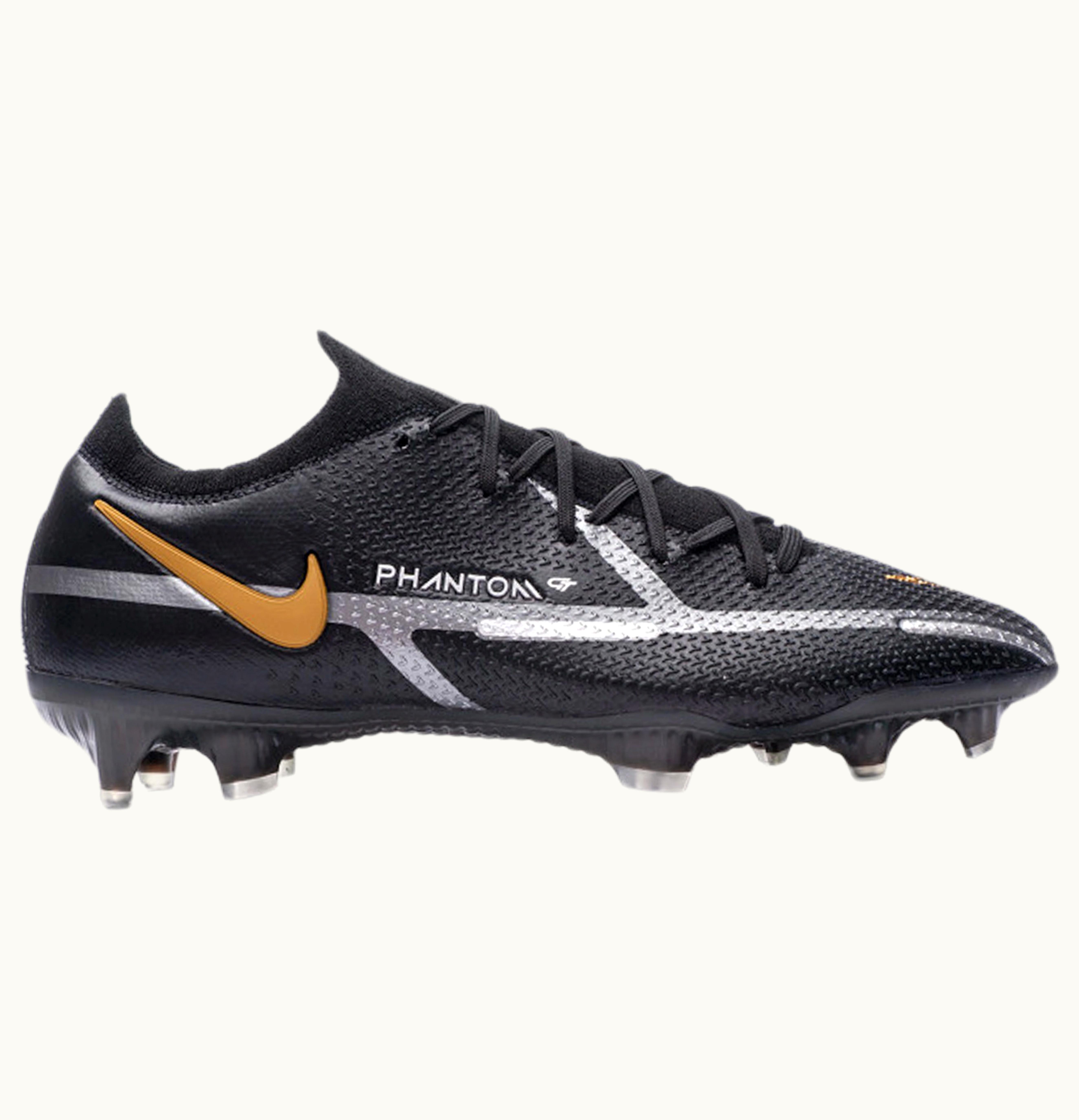 Nike Nike Phantom GT2 Elite FG Black Metallic Dark Grey Metallic Gold