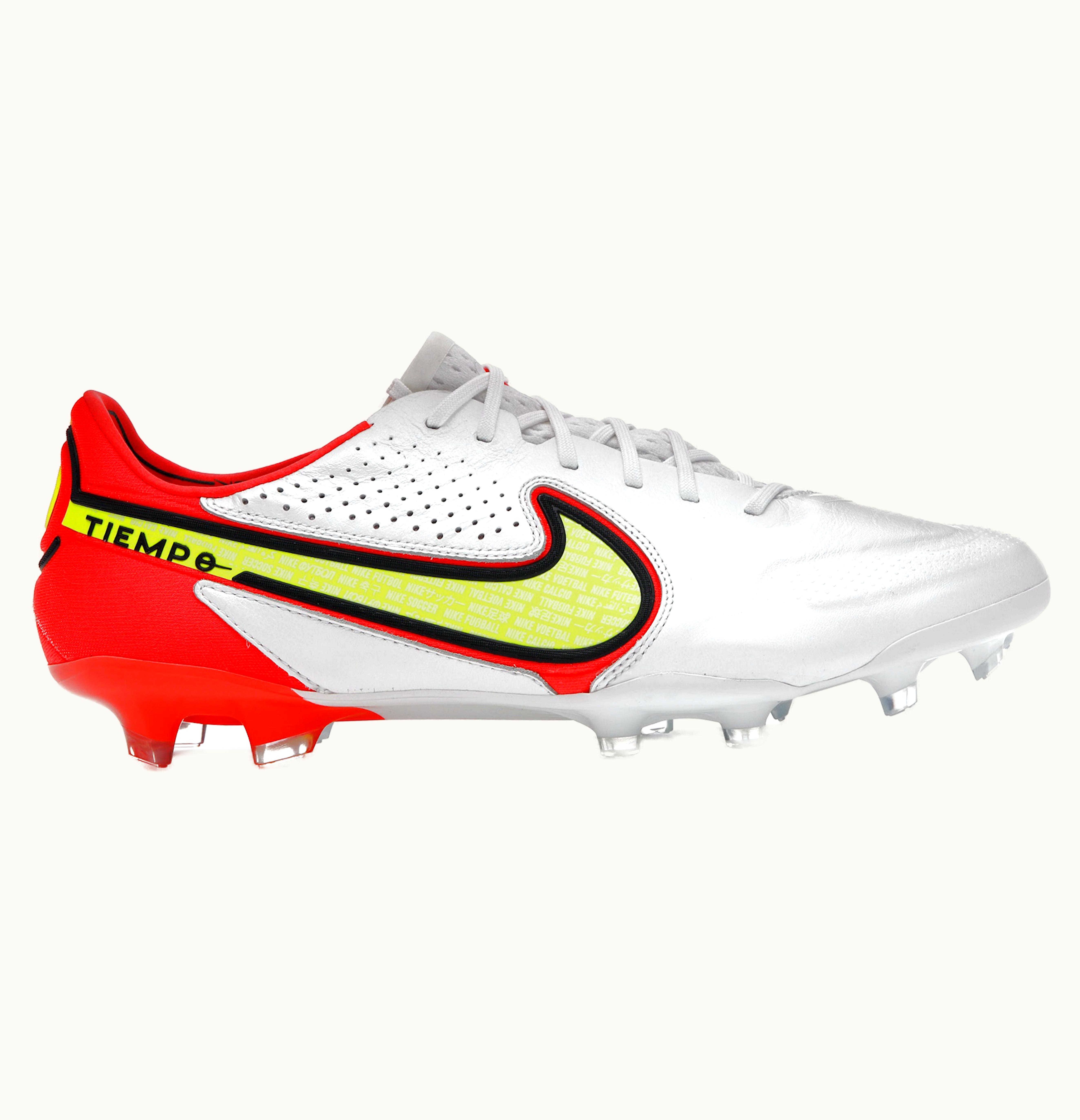 Nike Nike Tiempo Legend 9 Elite FG White Bright Crimson Volt