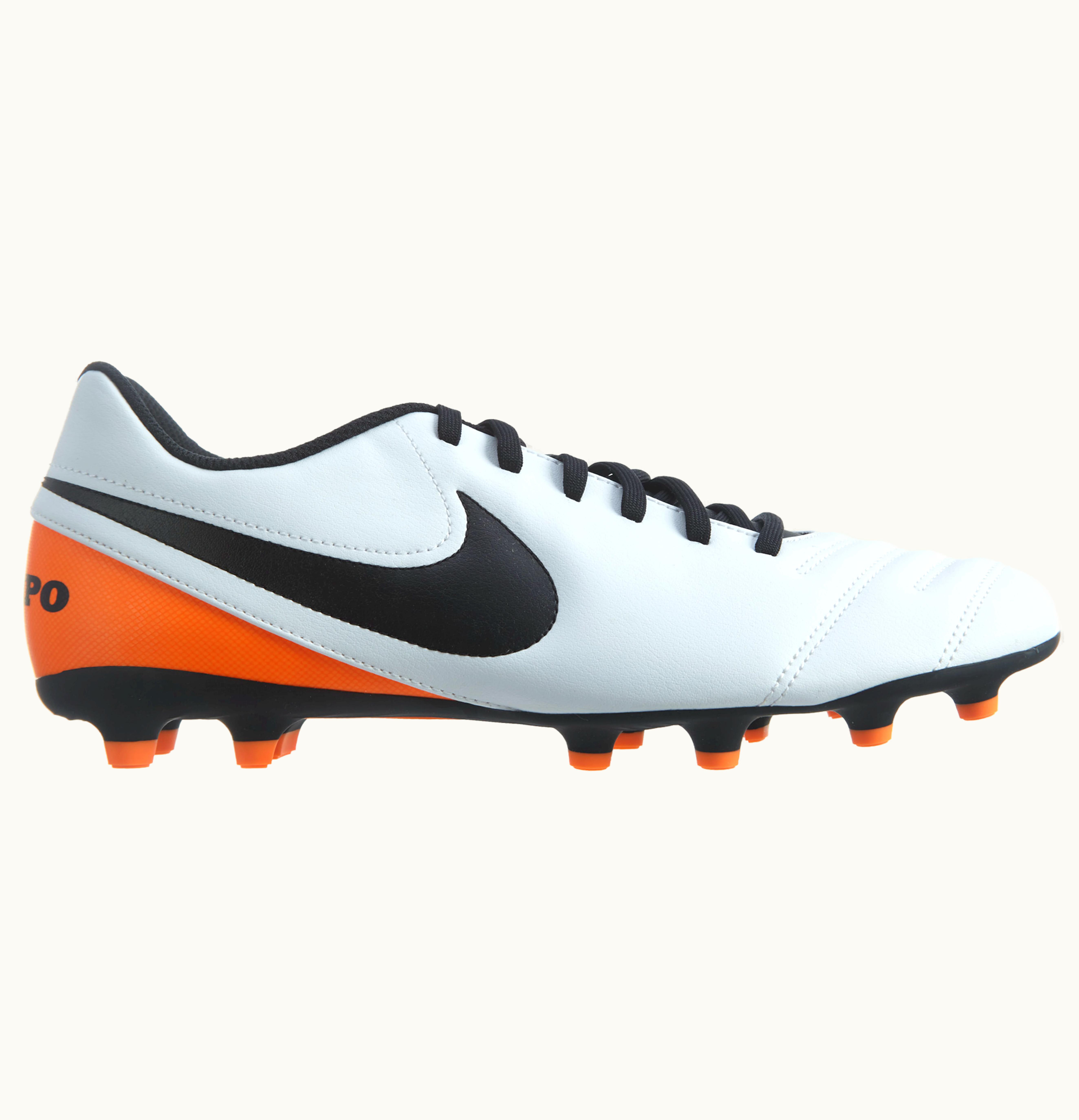Nike Nike Tiempo Rio III Fg White Black Total Orange