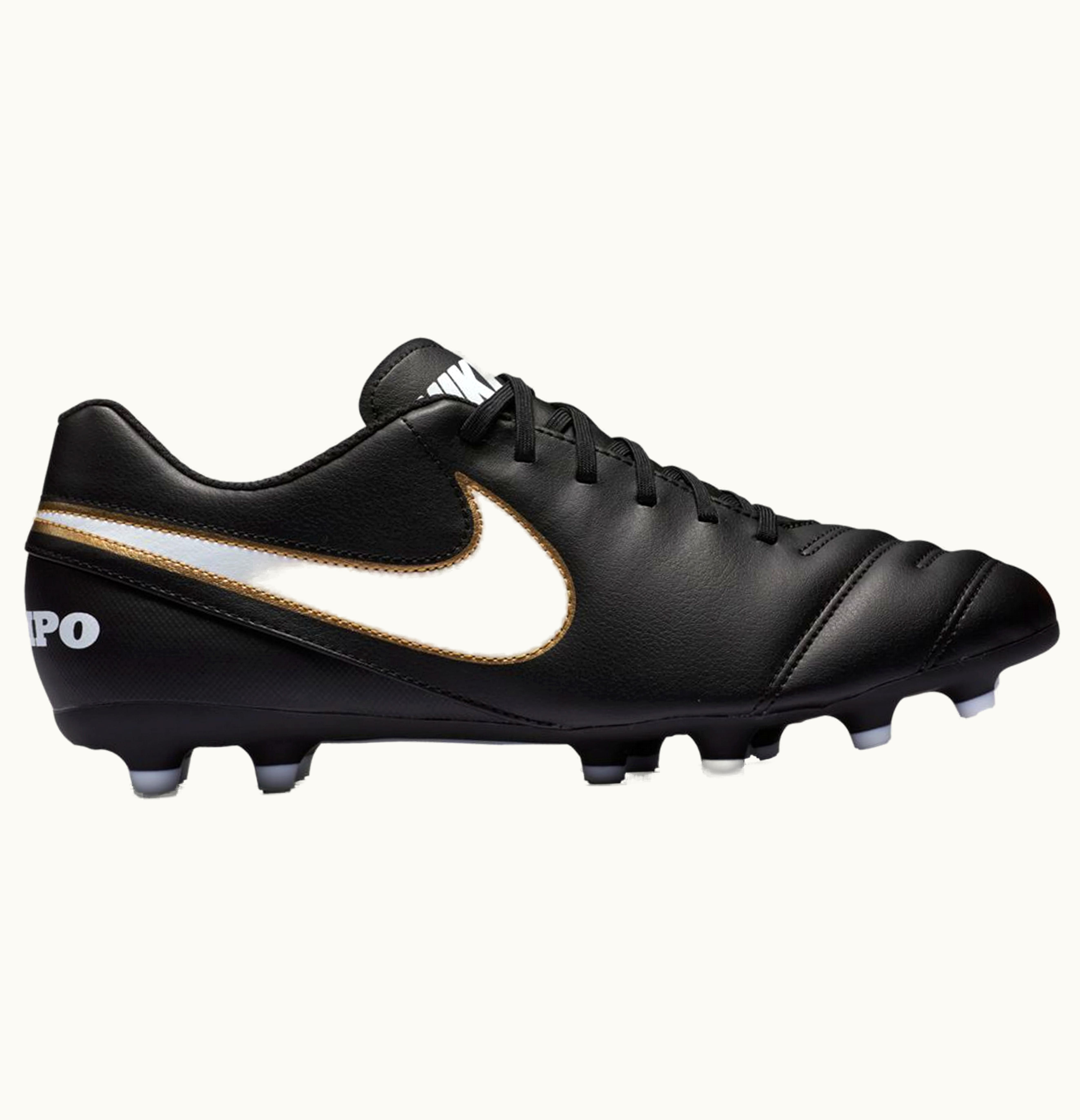 Nike Nike Tiempo Rio III FG Black White Gold
