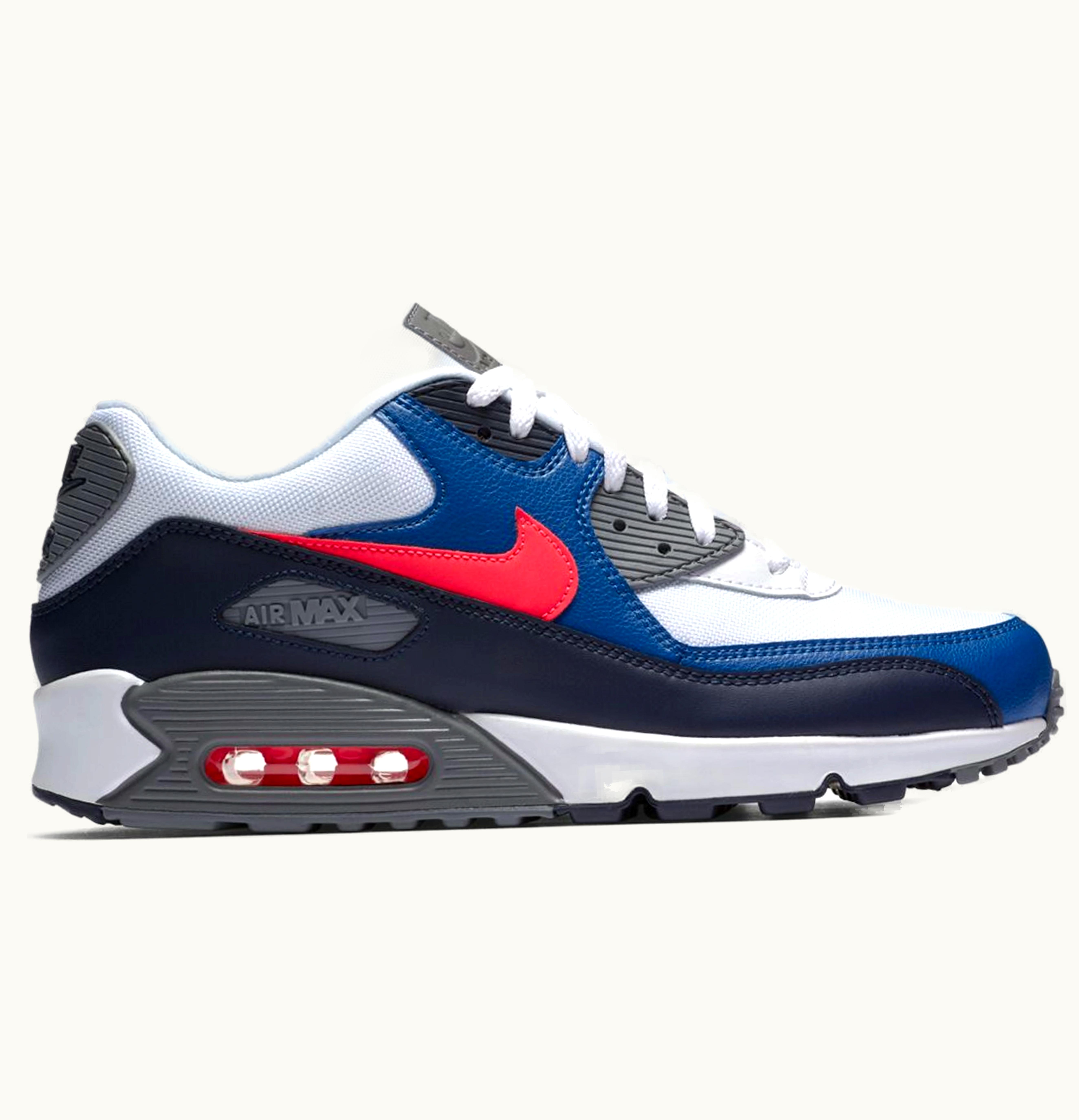 Nike Nike Air Max 90 White Solar Red Obsidian