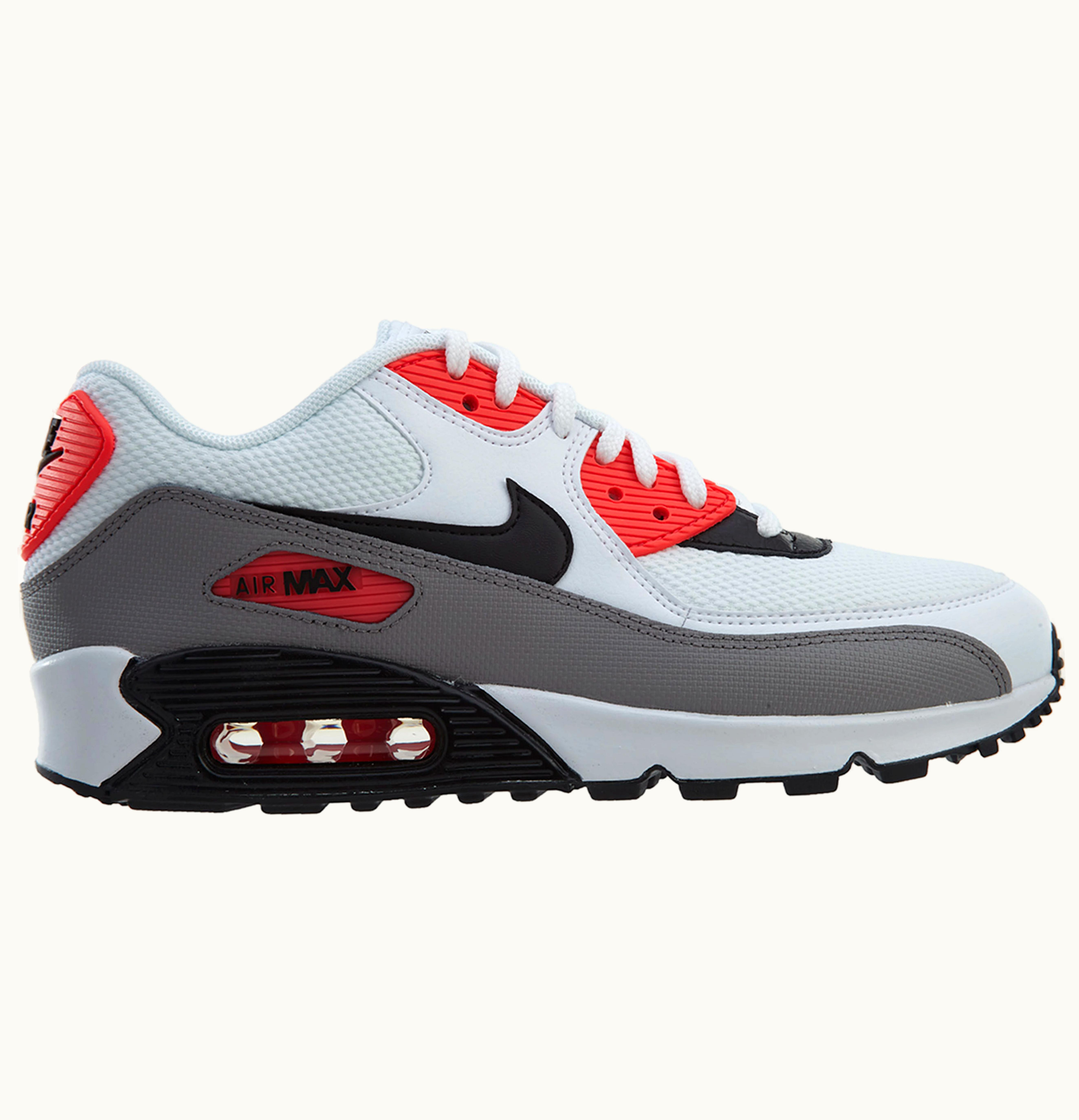 Nike Nike Air Max 90 White Black Dust Solar Red W