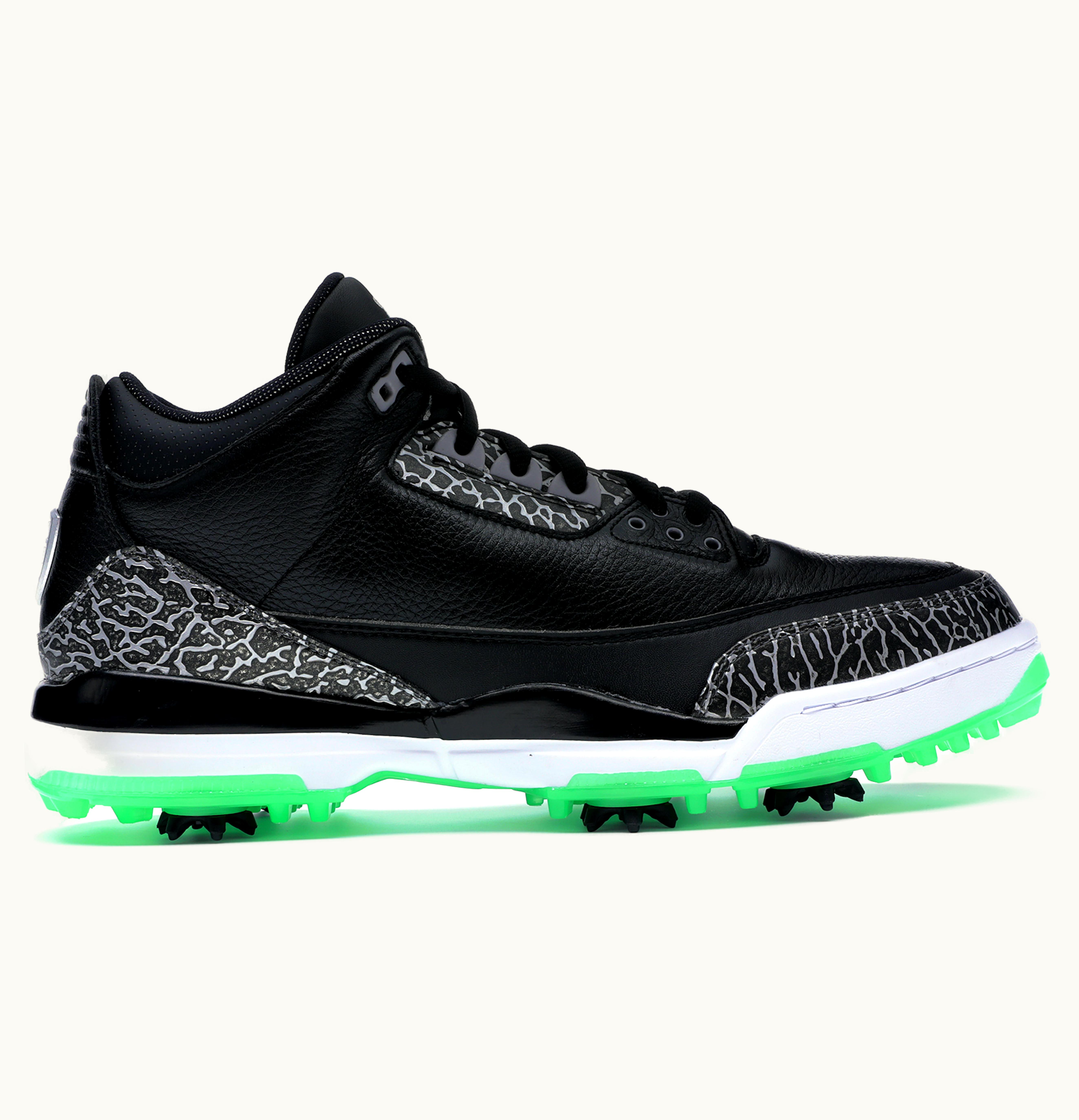 Jordan Air Jordan 3 Retro Golf Black Green Glow