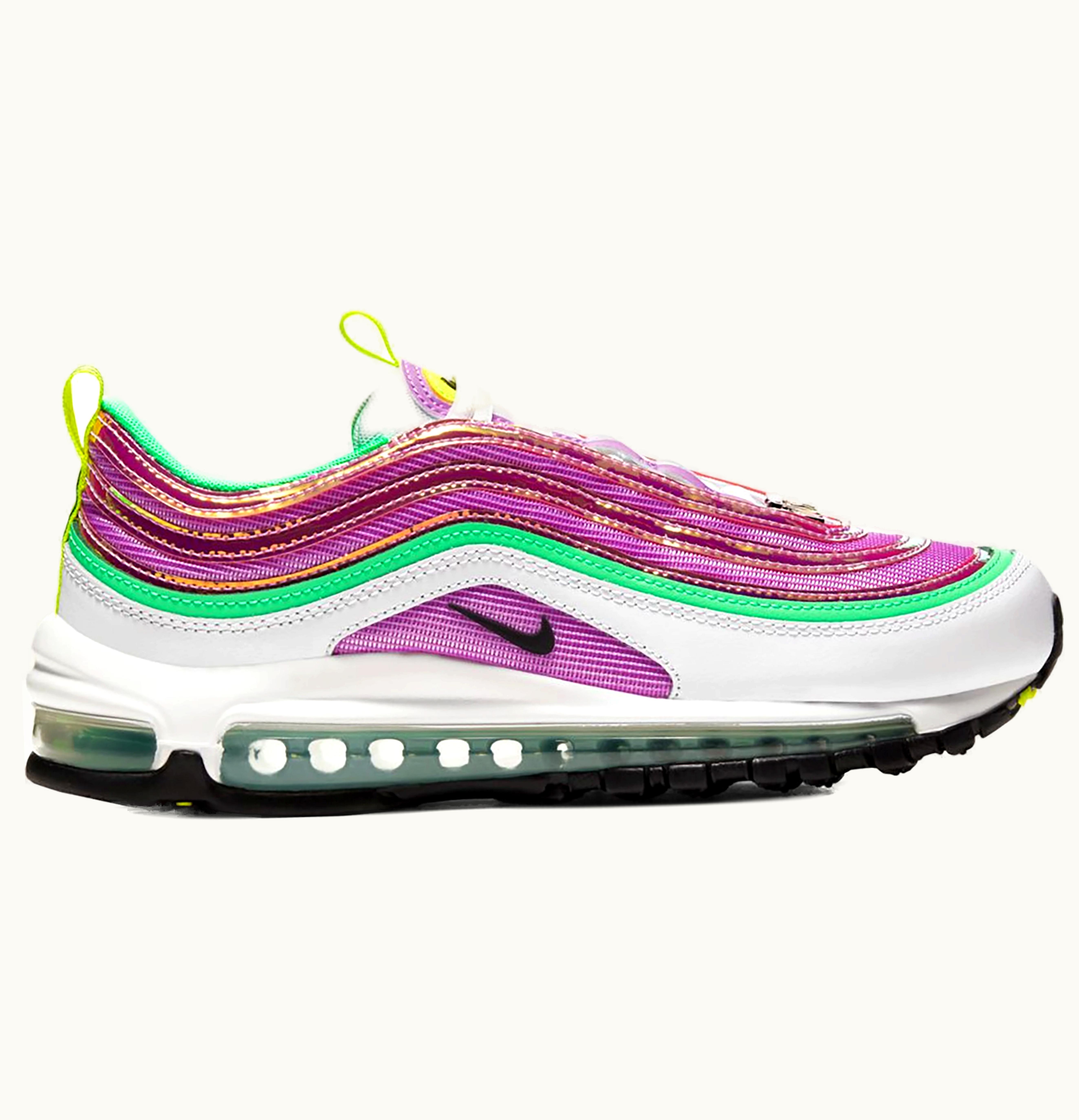 Nike Nike Air Max 97 White Electro Green Fuchsia Glow W