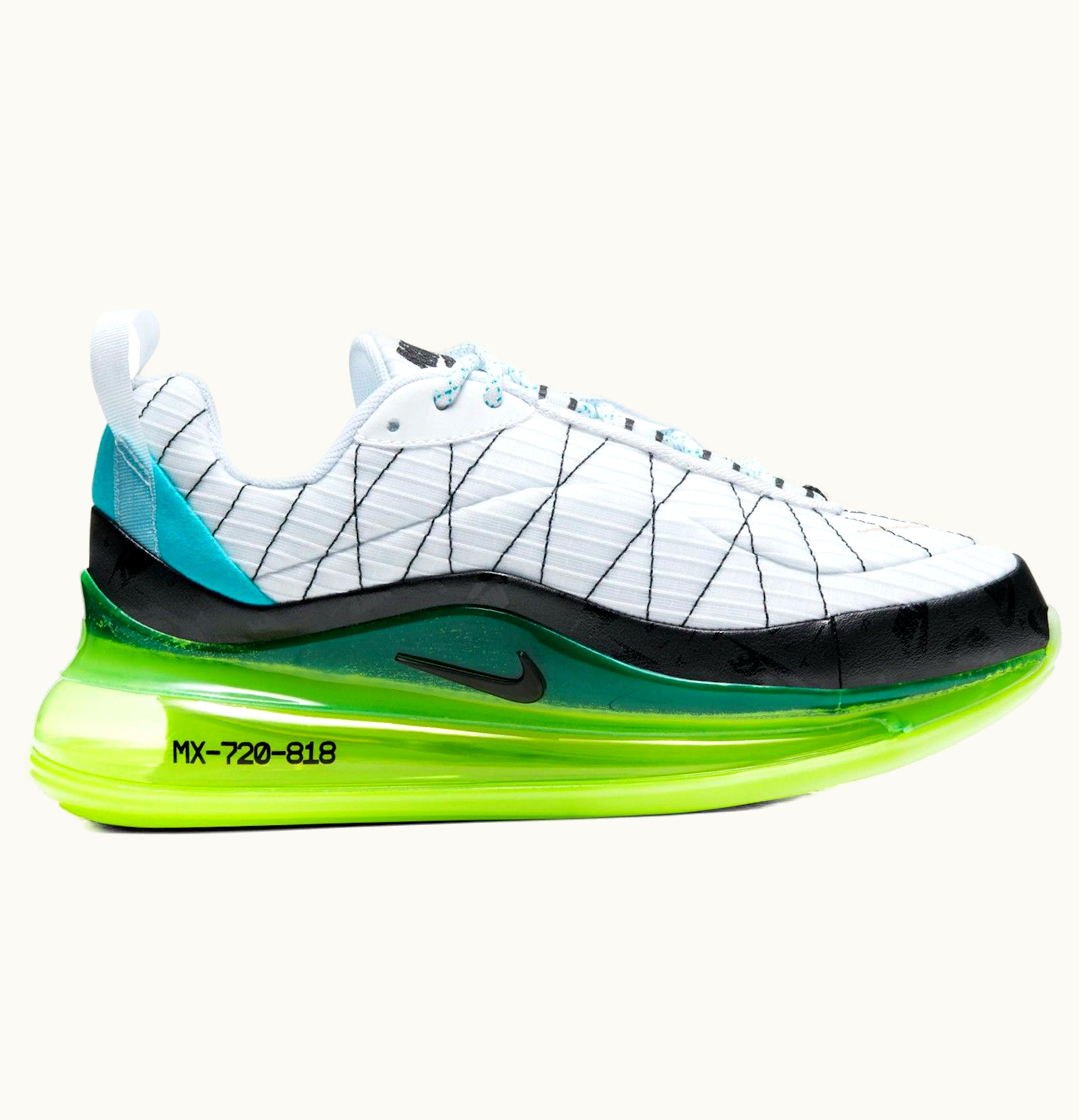 Nike Nike Air MX 720 818 White Black Ghost Green GS